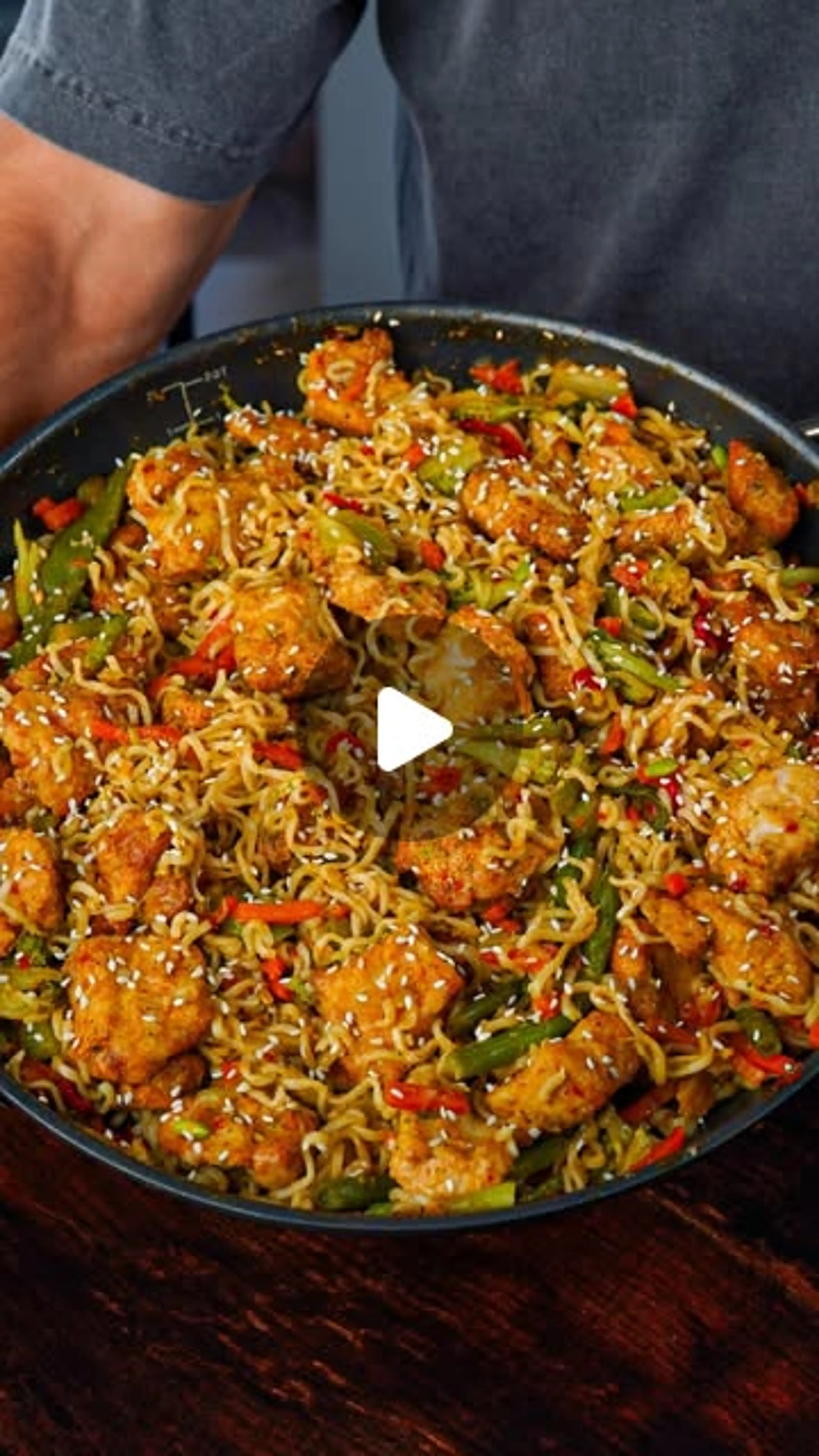 513 Cal Orange Chicken Ramen Stir Fry