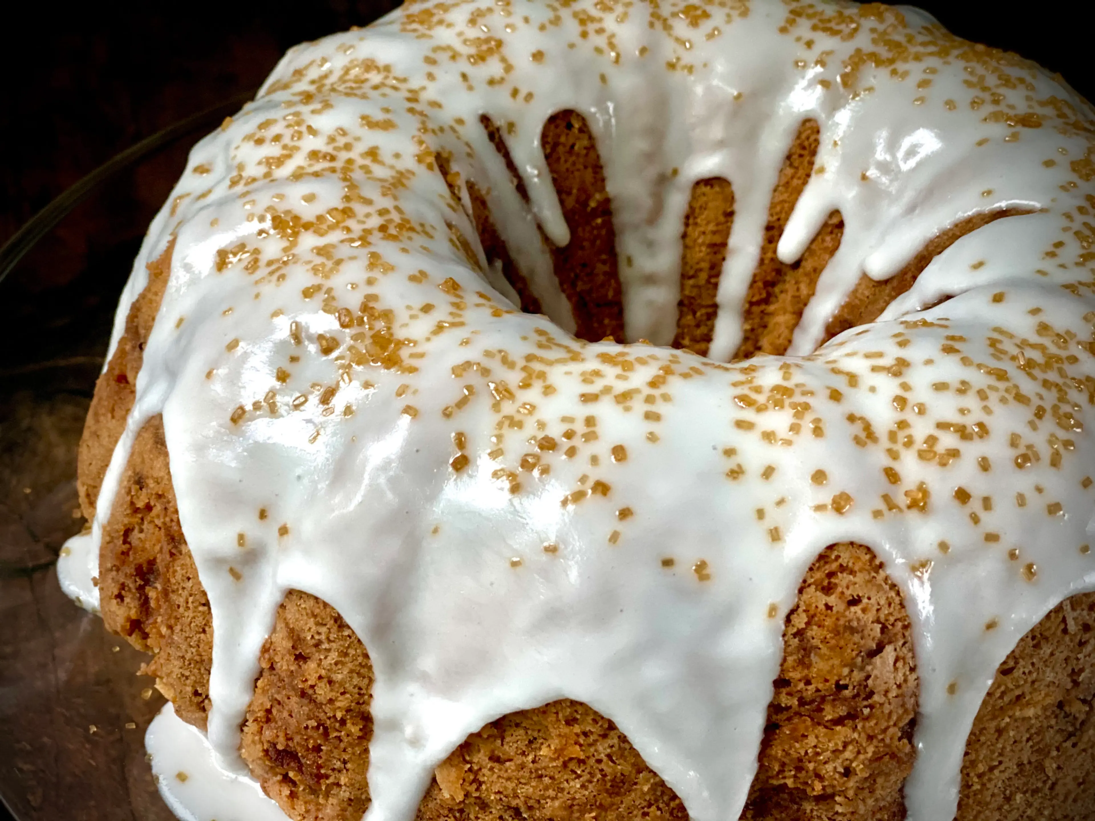 Apple Spice Bundt Cake with Rum Glaze