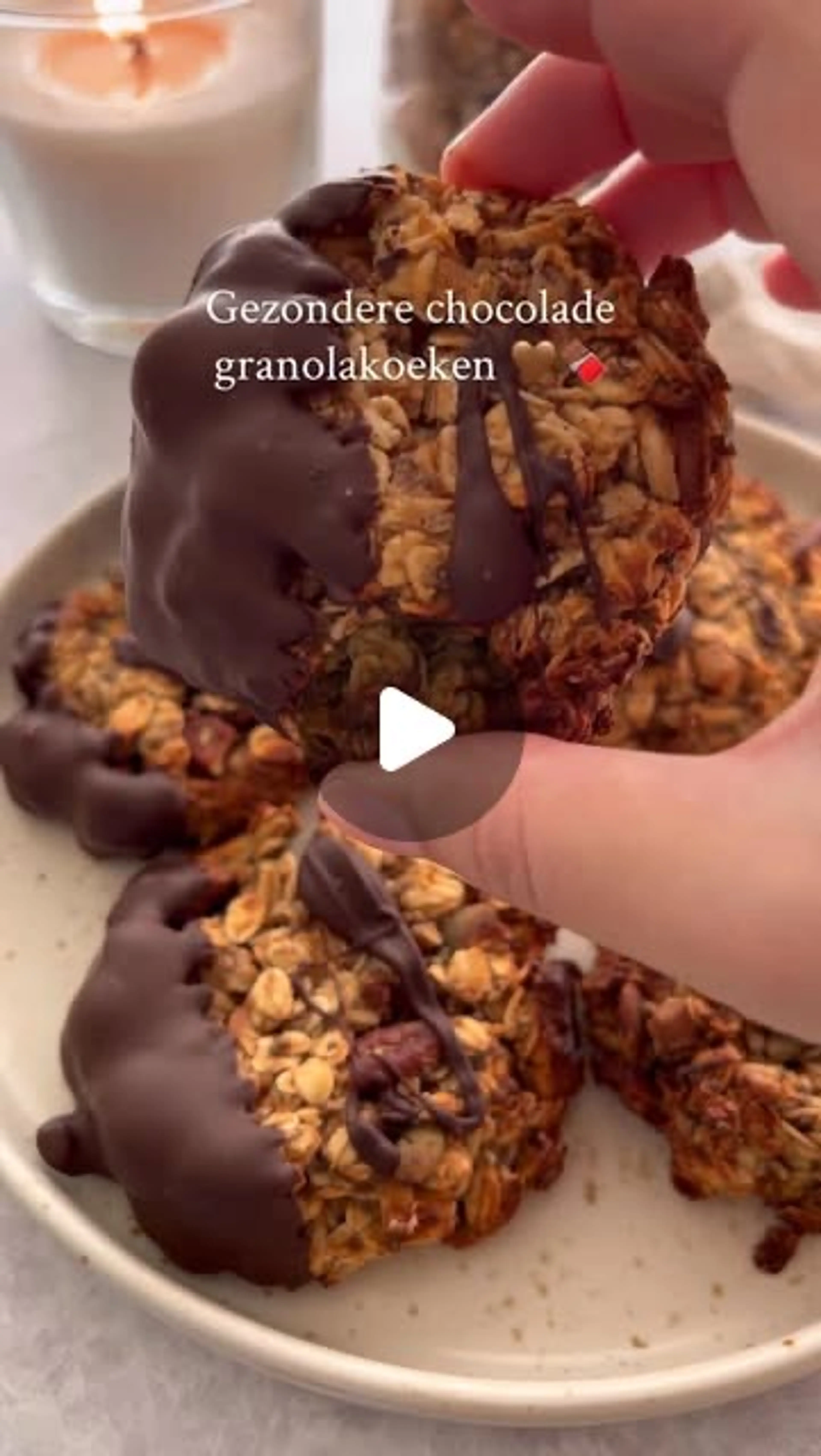 Chocolade Granolakoeken