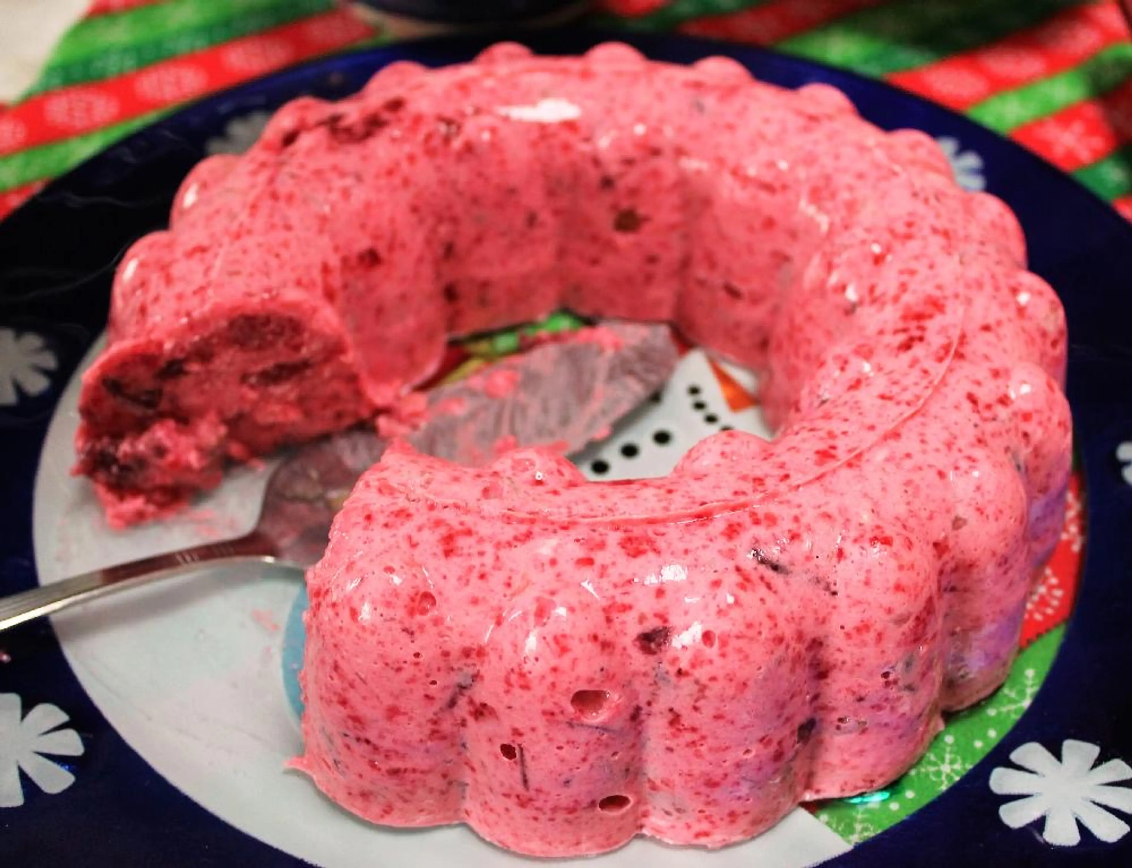 Cranberry Mousse Jello Mold