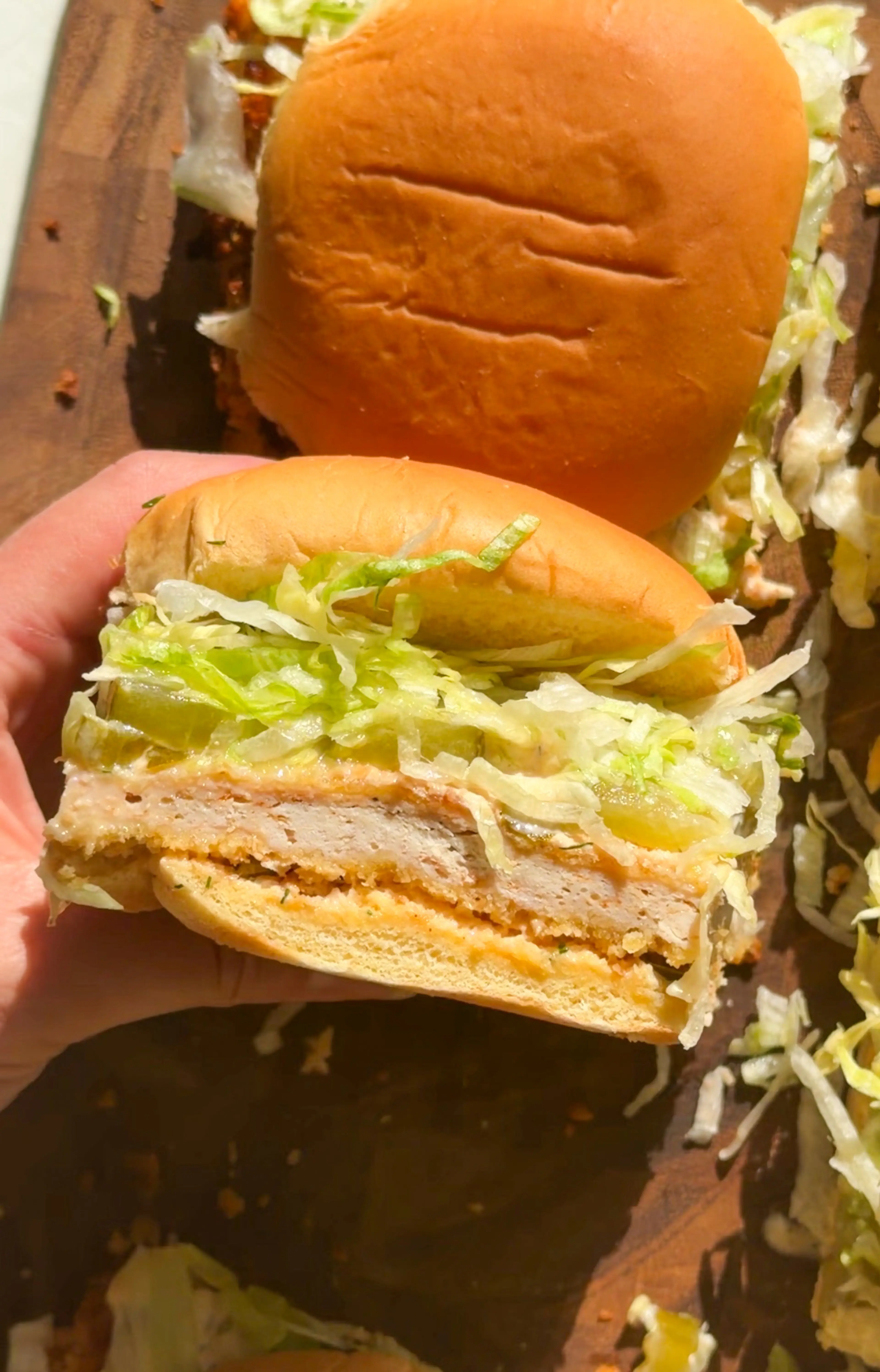 McChicken Sandwiches with Spicy Pickle Ranch