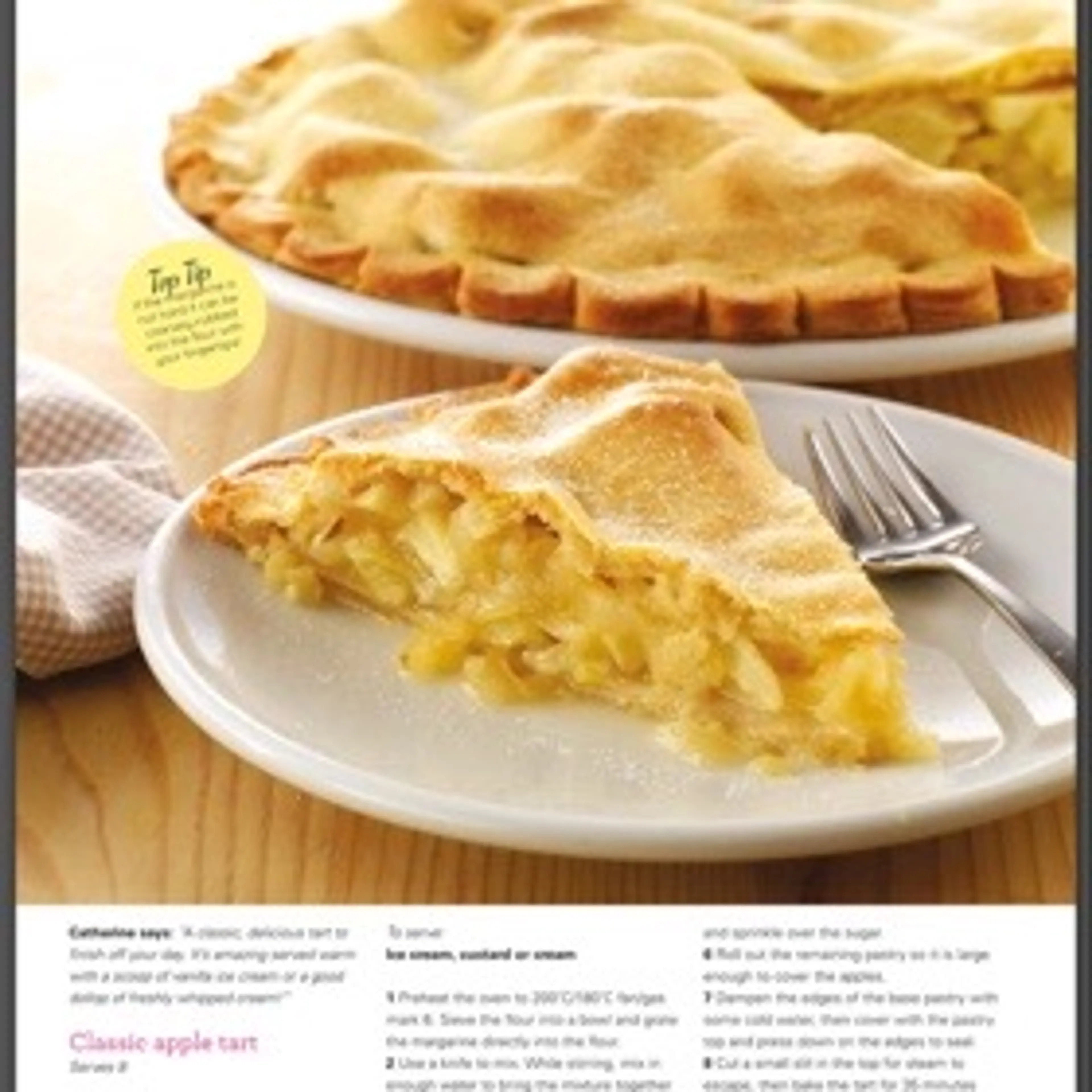 Classic apple tart