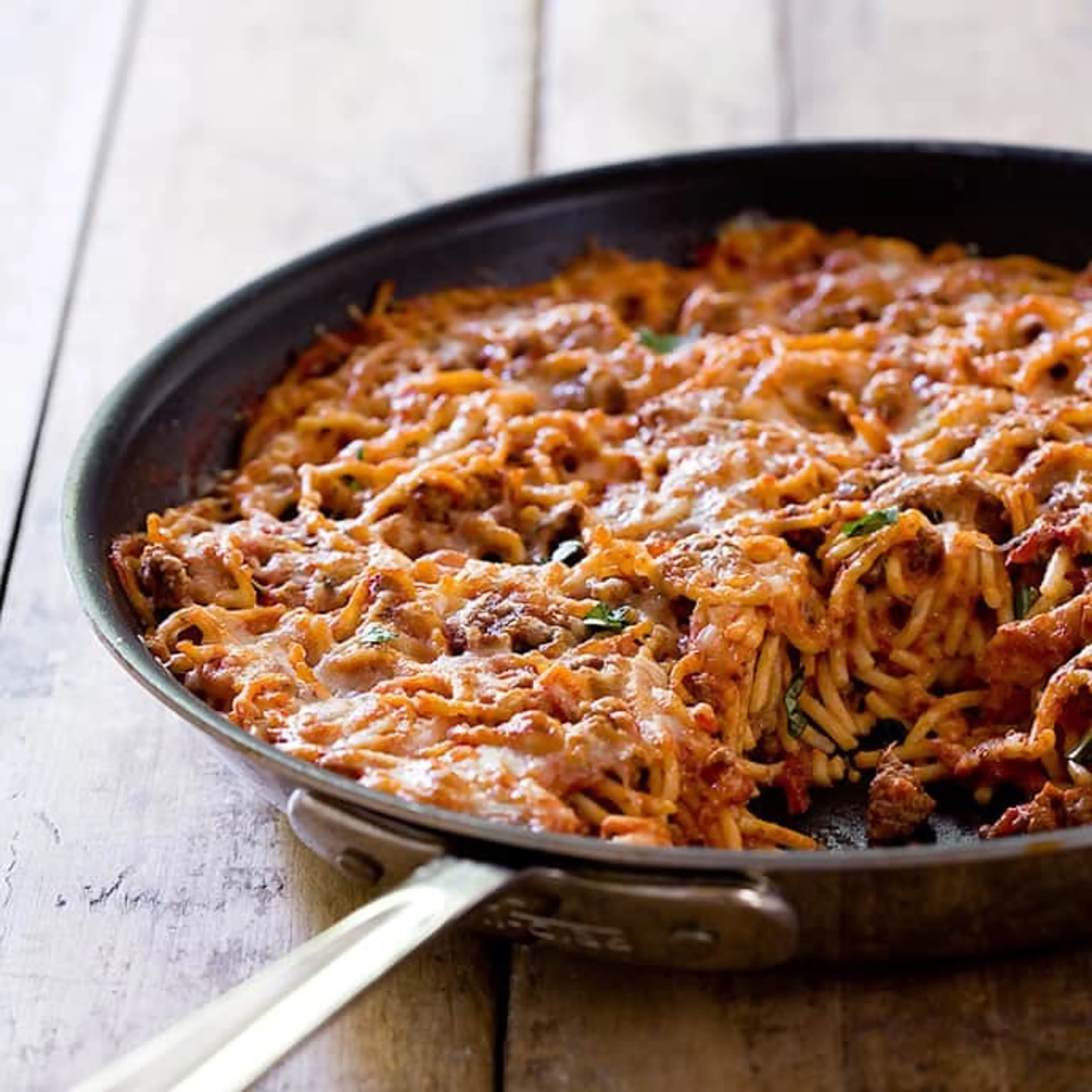 Skillet-Baked Spaghetti (ATK)