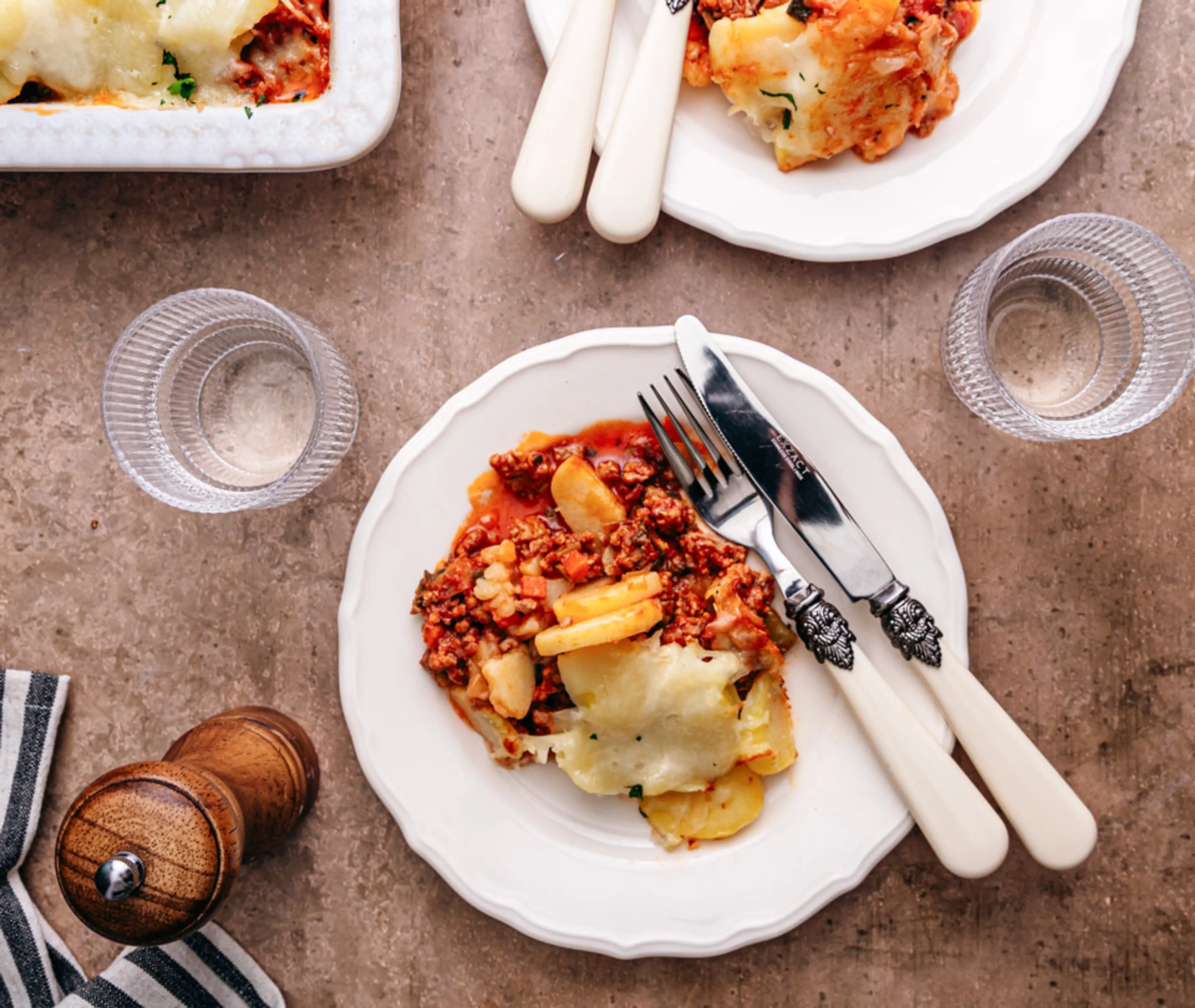 Italiaanse Aardappel ovenschotel