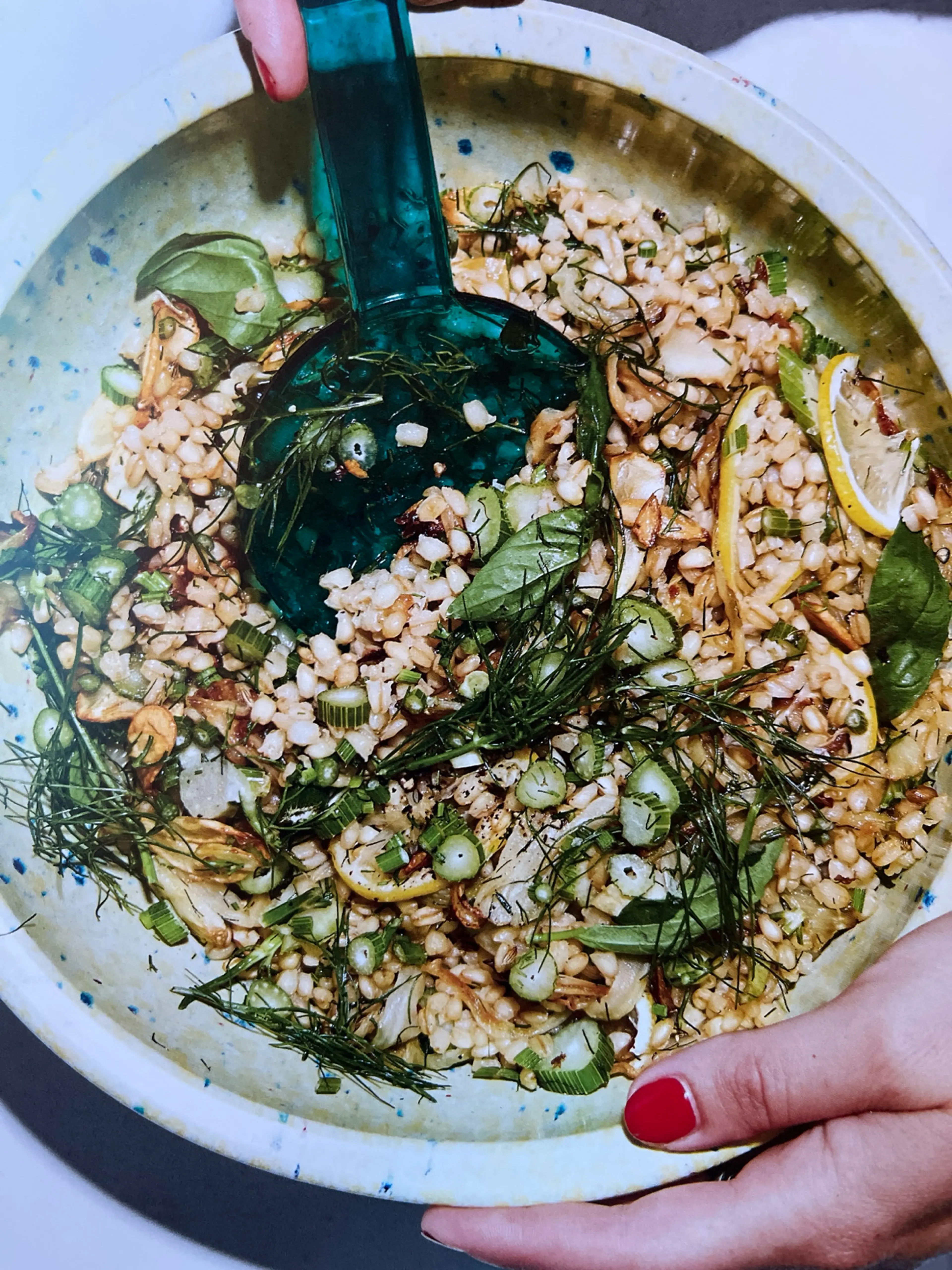Farro with Toasted Fennel, Lemon, and Basil