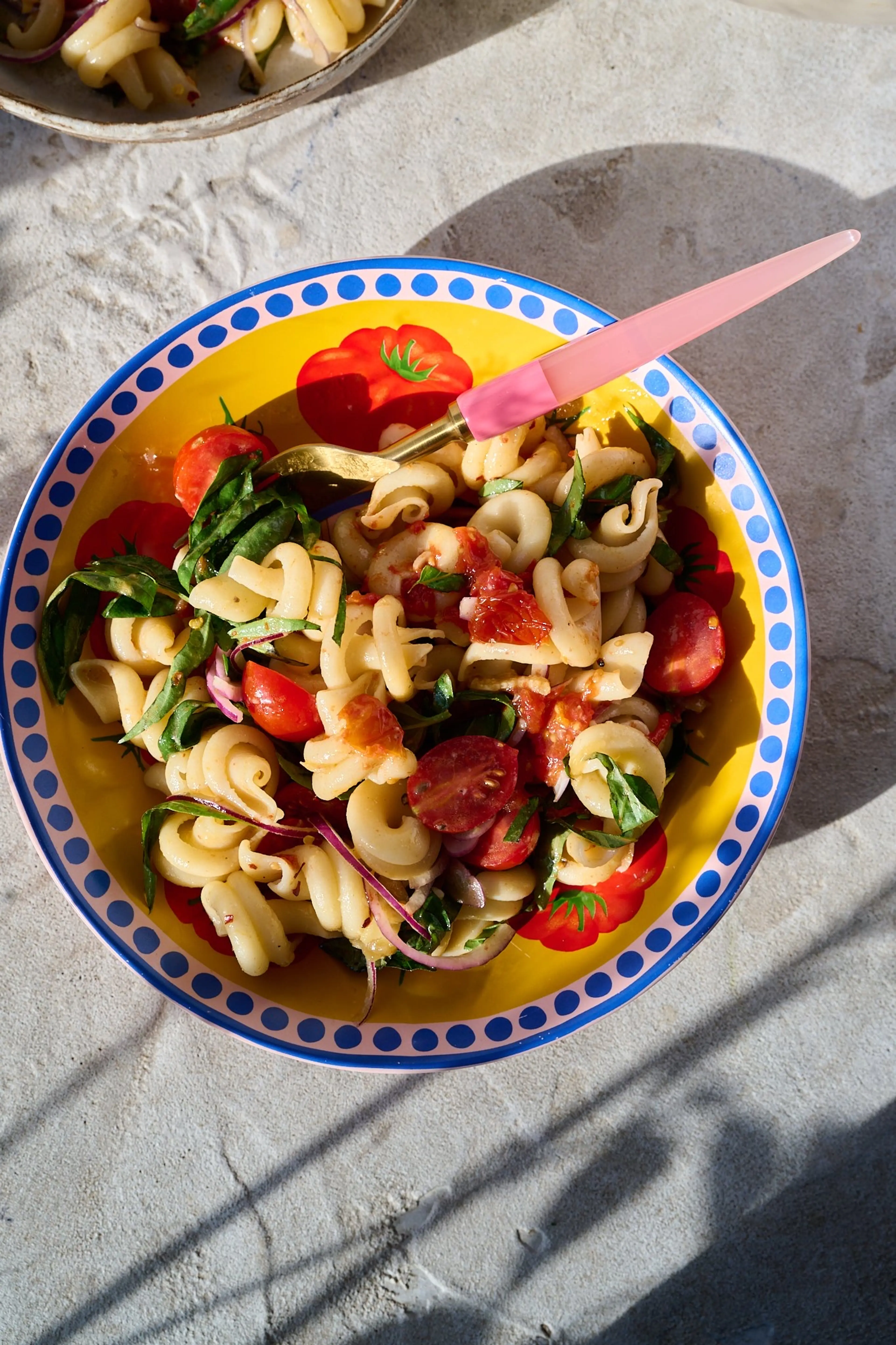 Mediterranean Tomato Confit Pasta Salad