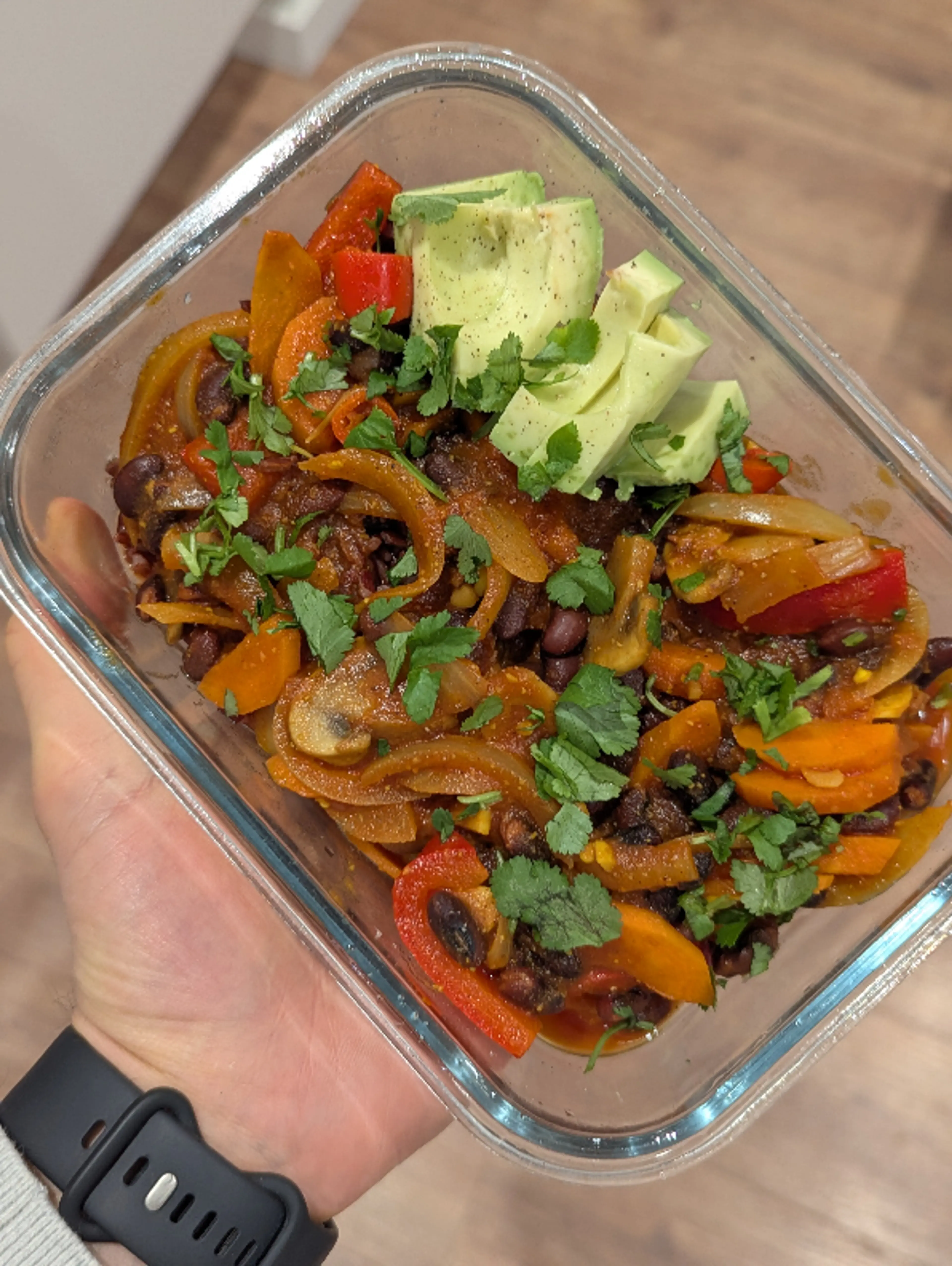 🌶️ Chili sin carne aux Champignons & Haricots Noirs