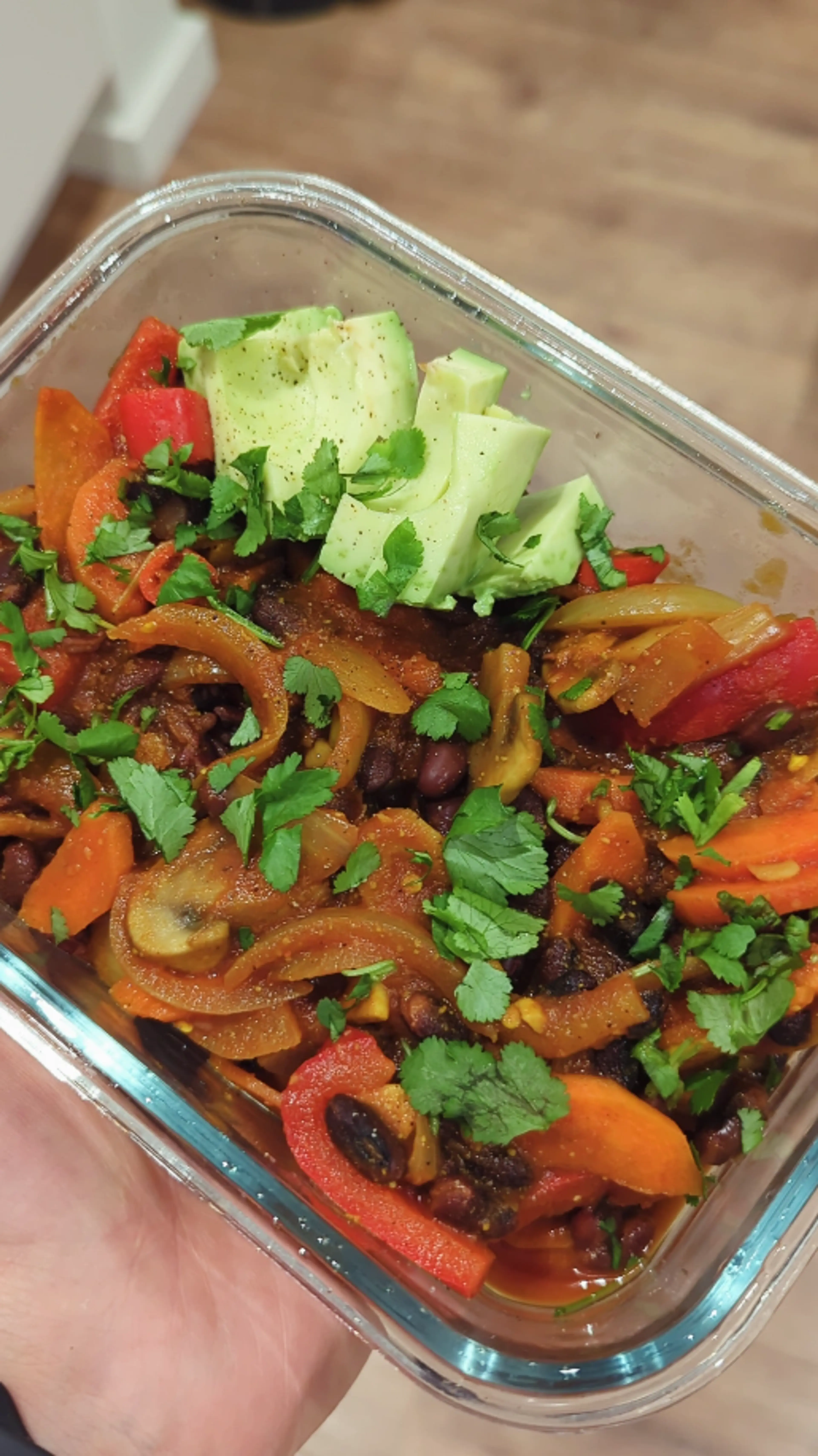 🌶️ Chili sin carne aux Champignons & Haricots Noirs