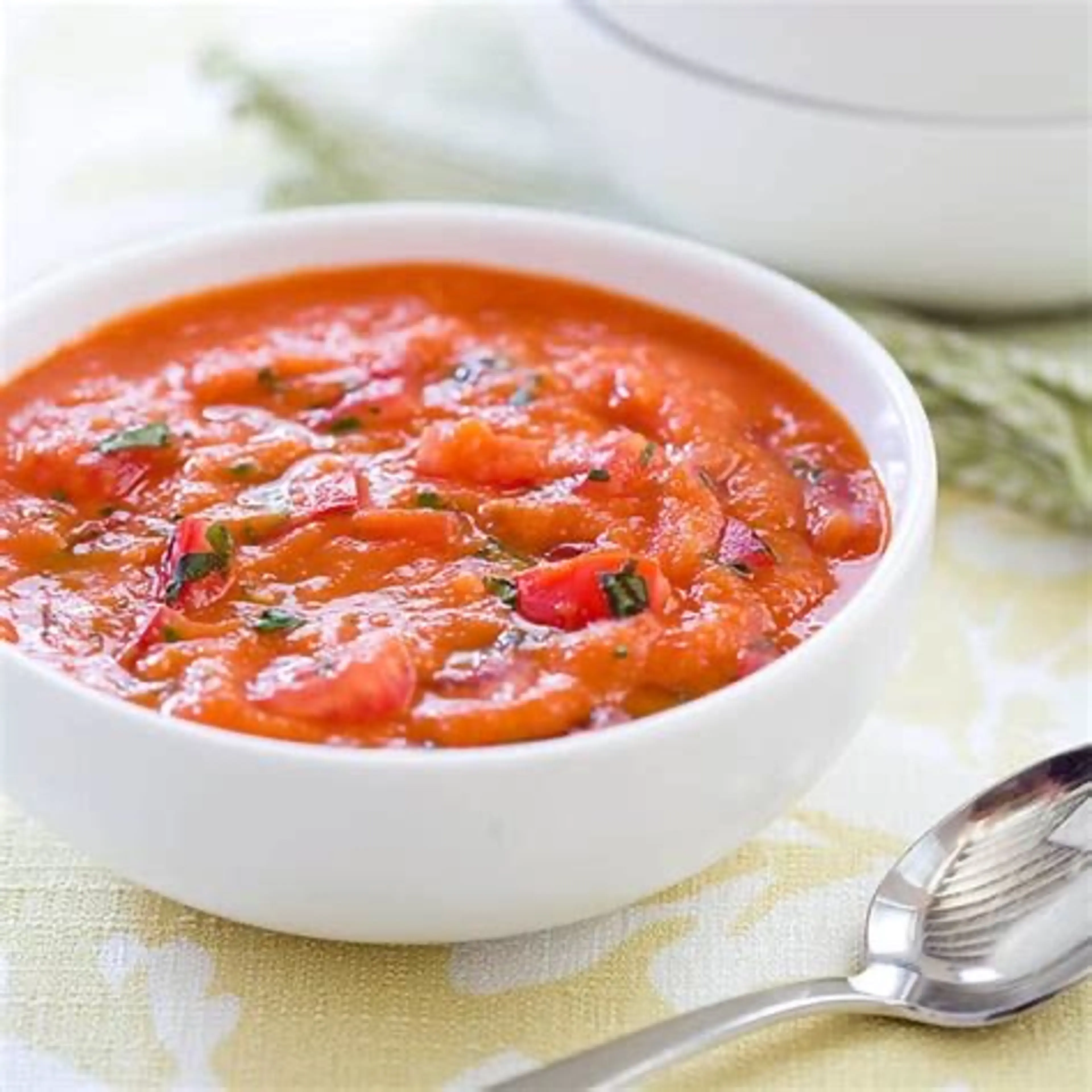 Fresh Tomato Soup With Basil (ATK)