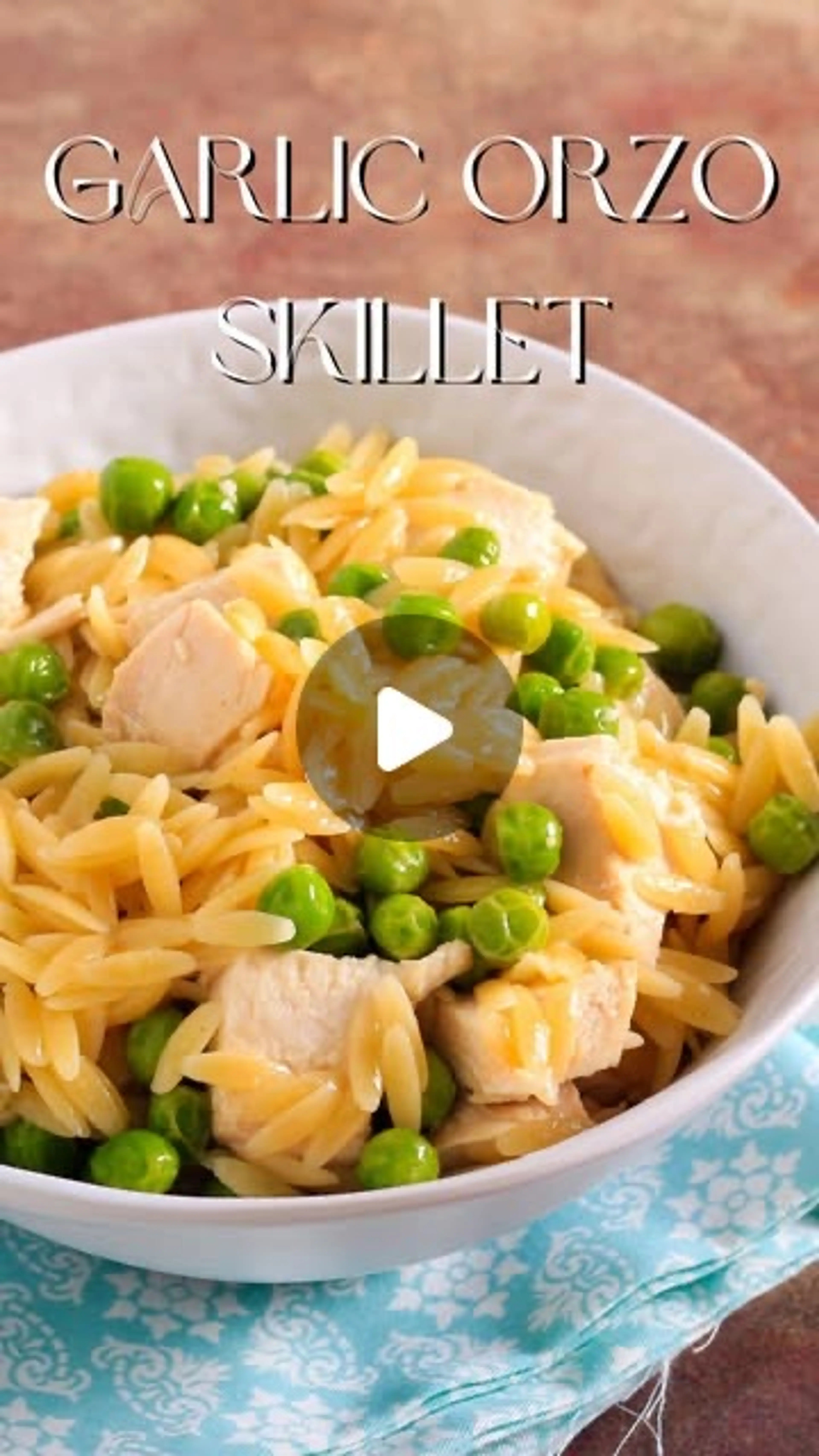Garlic Orzo & Chicken Skillet | Umami