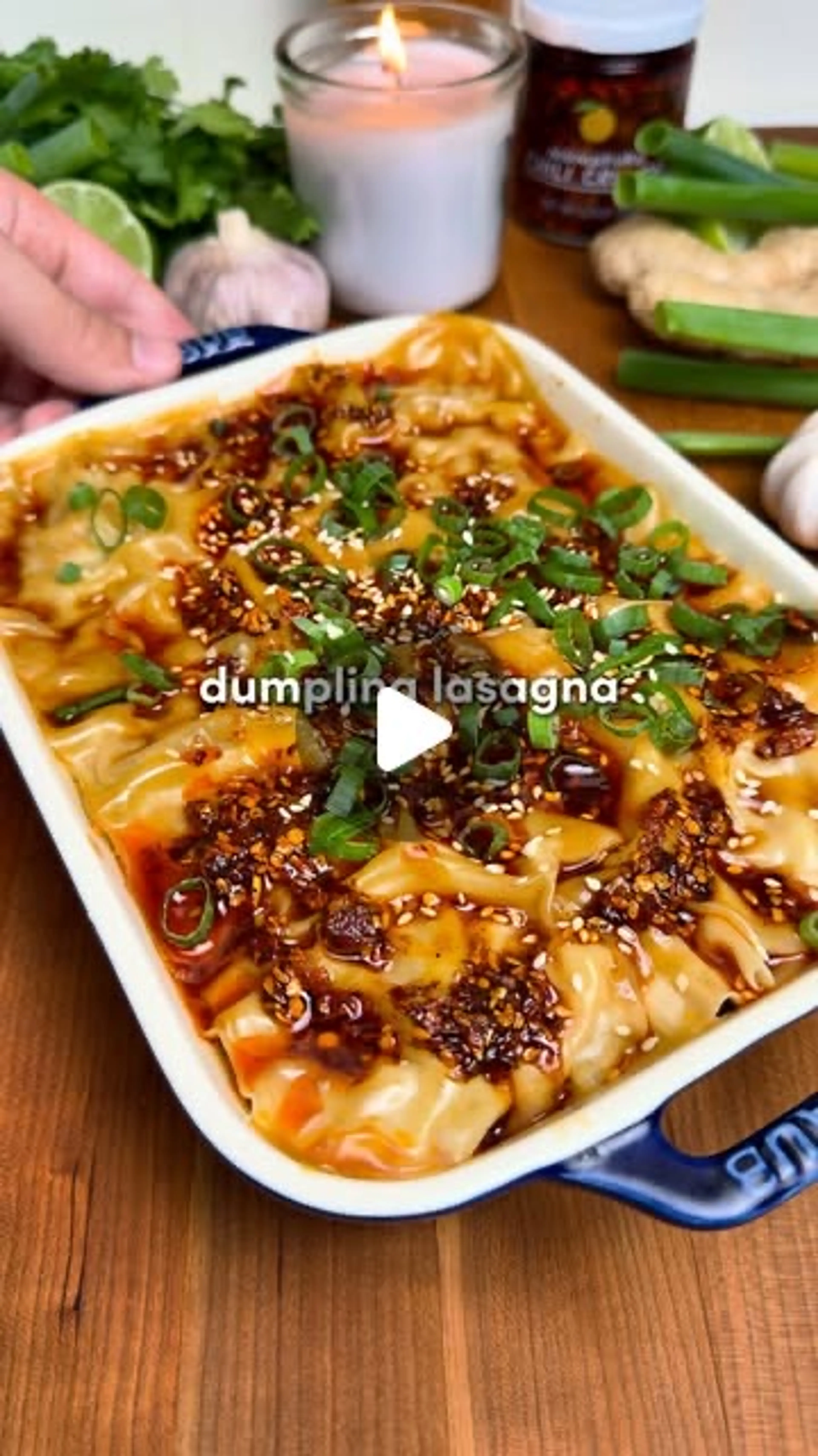Viral Dumpling Lasagna