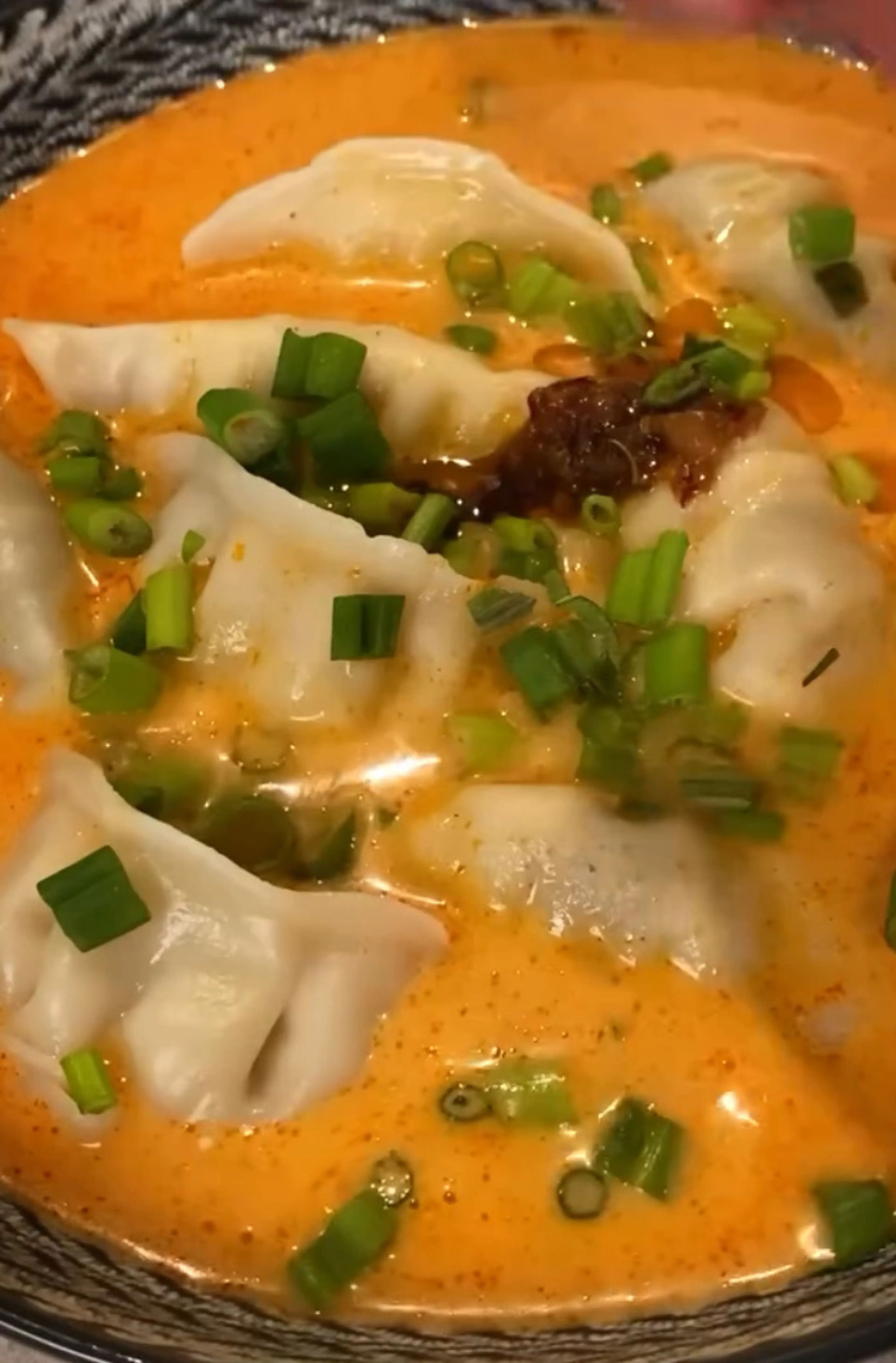 Red Curry (or Green) Dumpling Soup
