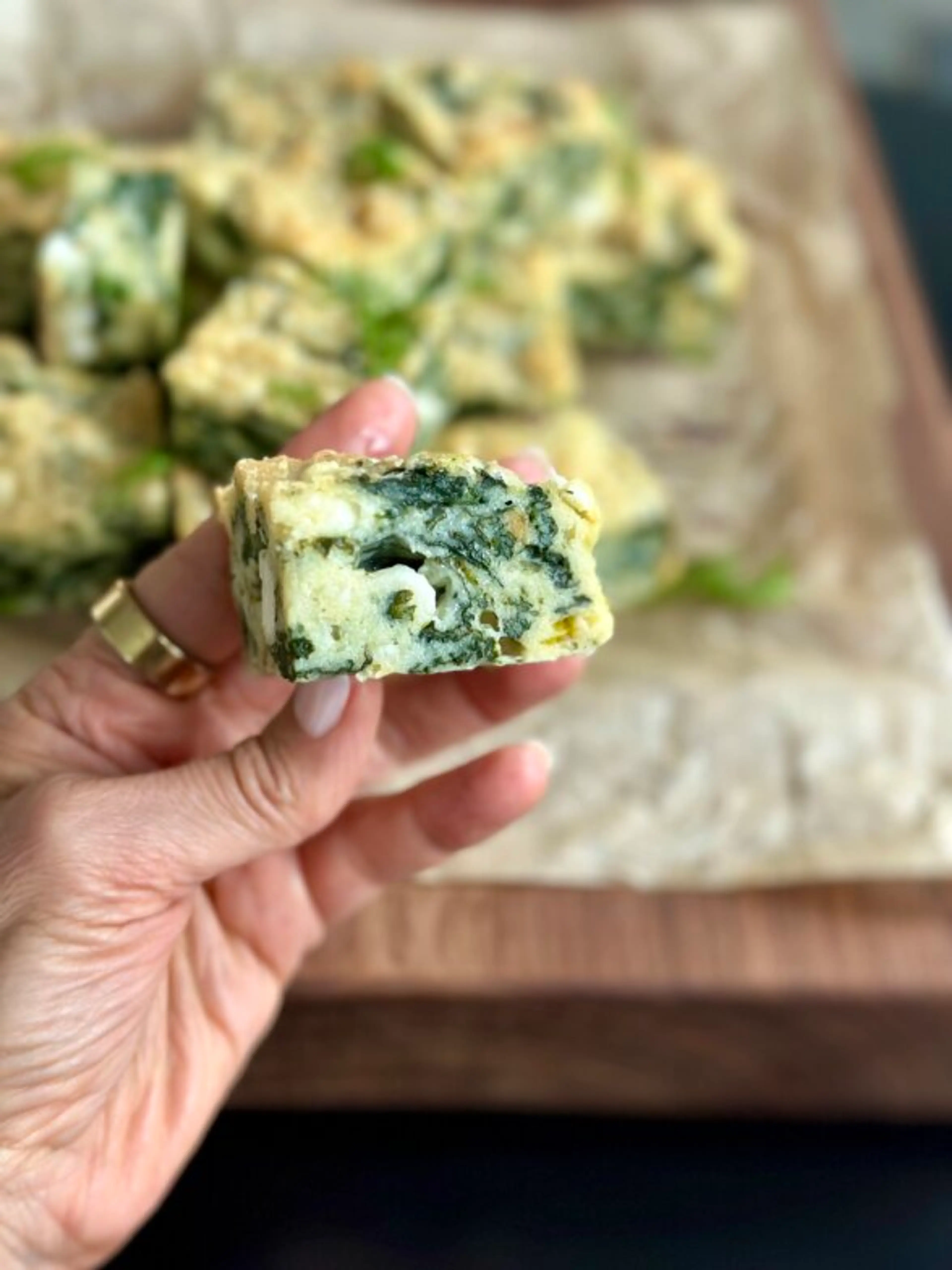 Crustless Spinach Feta Pie Recipe