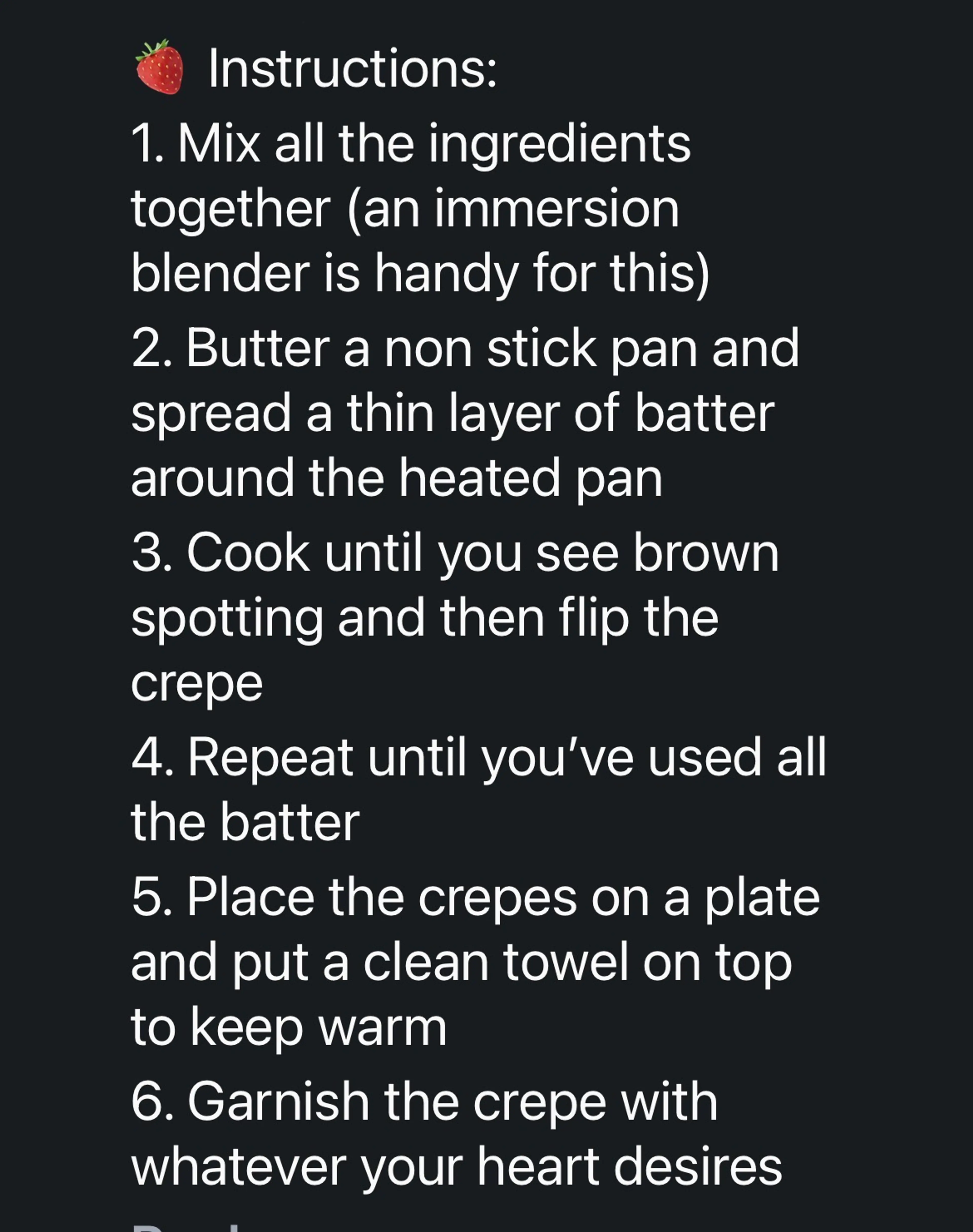 Crepes | My Way