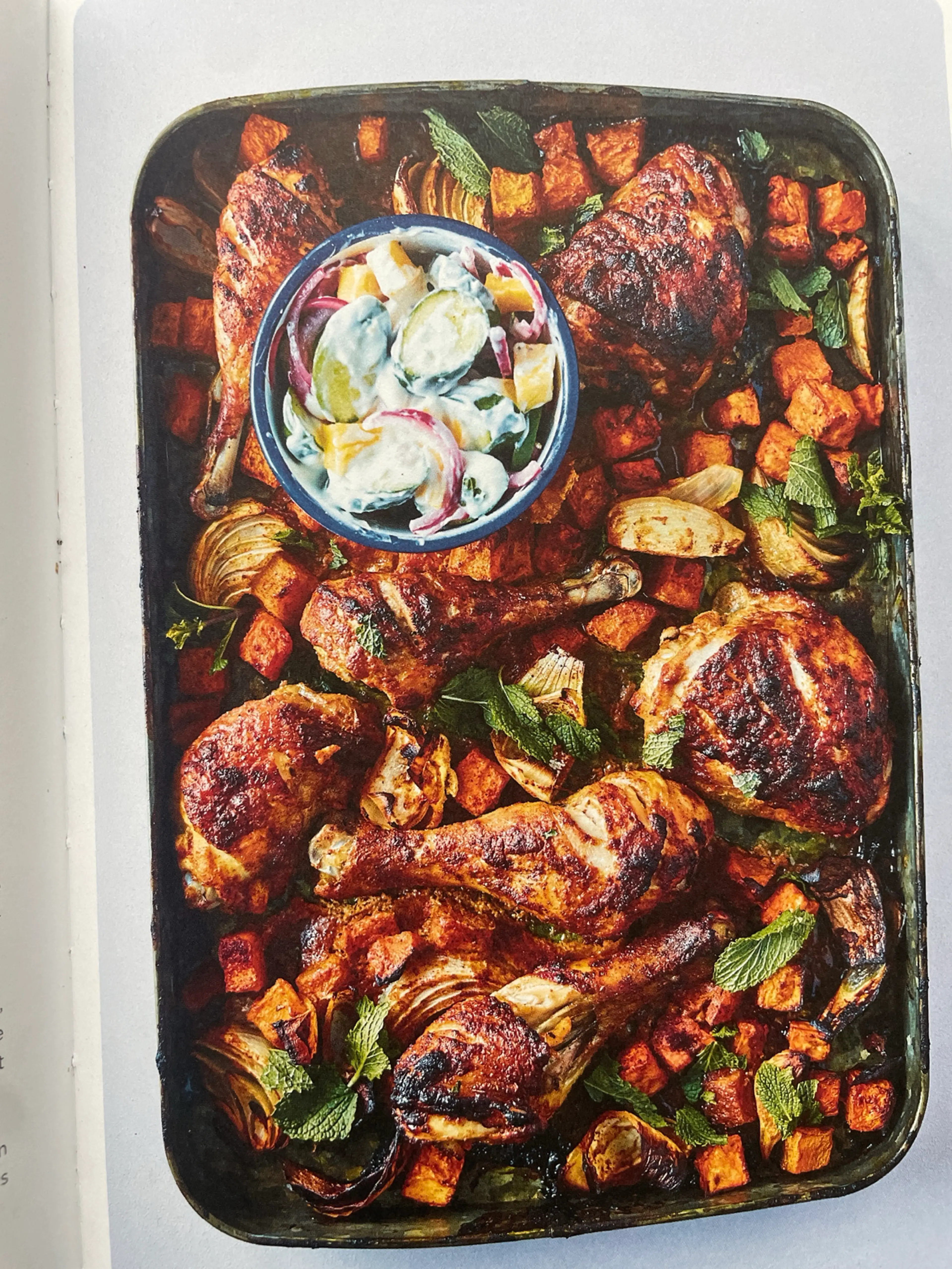 Kip Tandoori met Zoete Aardappel, Gember & Munt