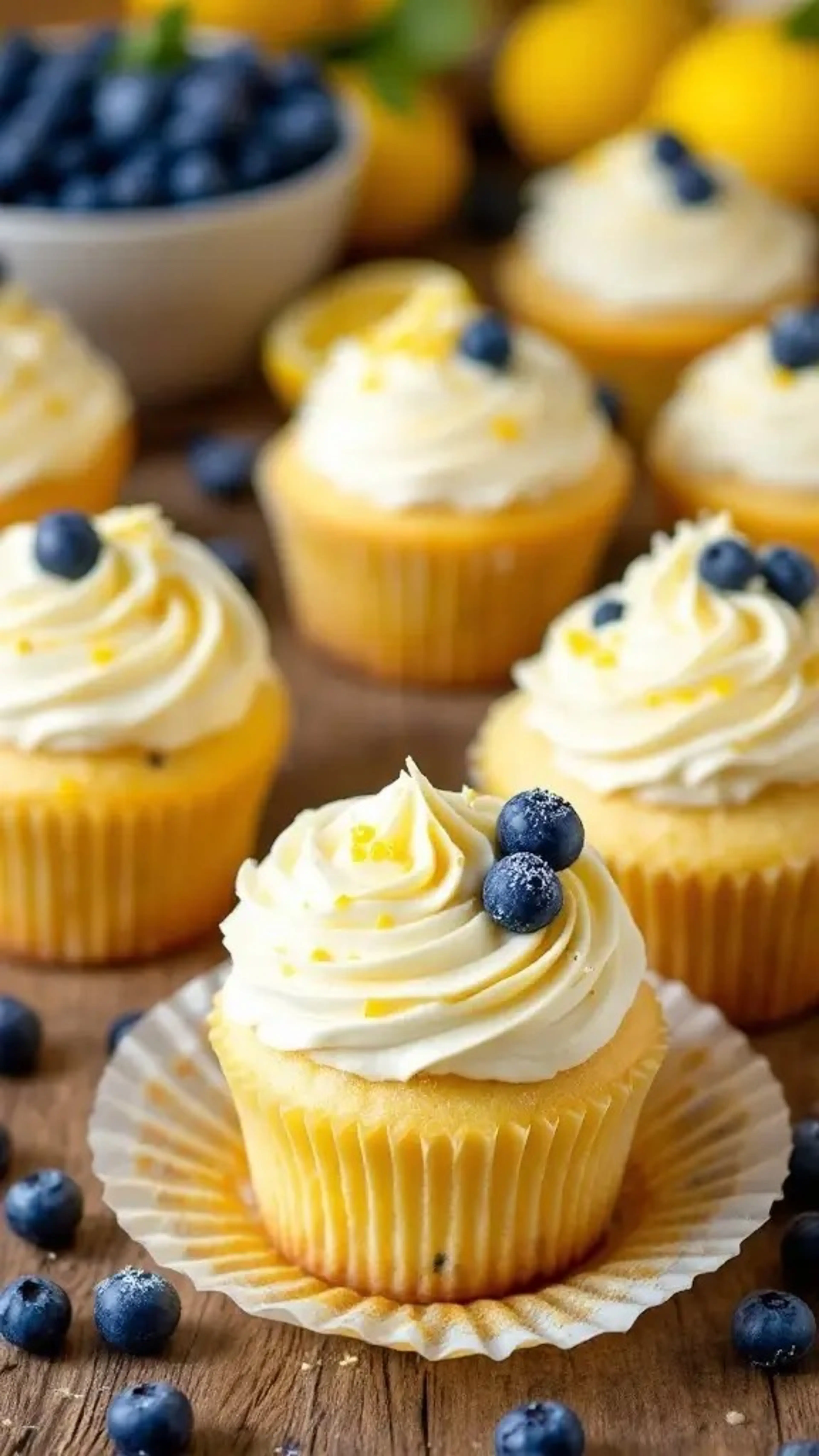 Lemon Blueberry Cupcakes