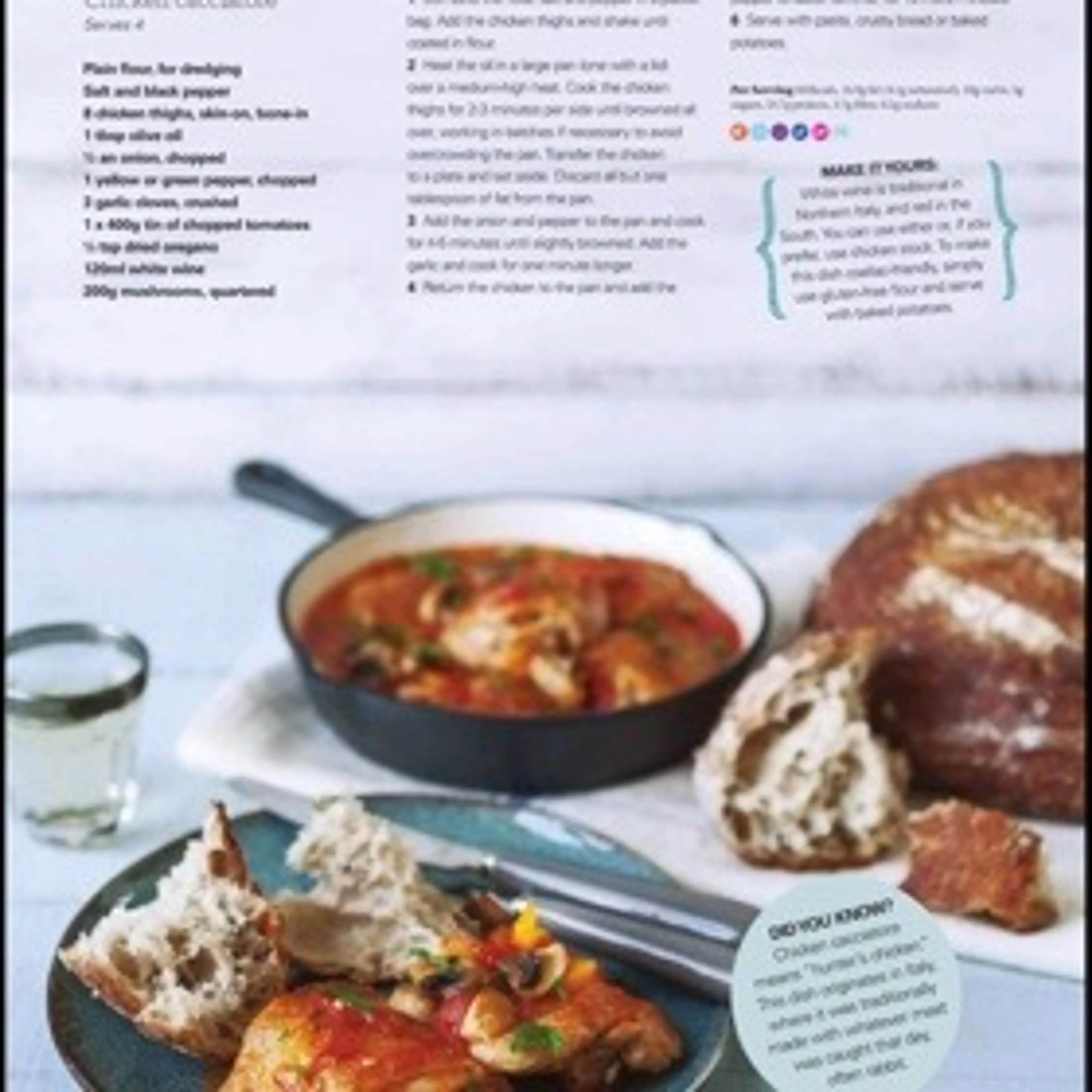 Chicken cacciatore