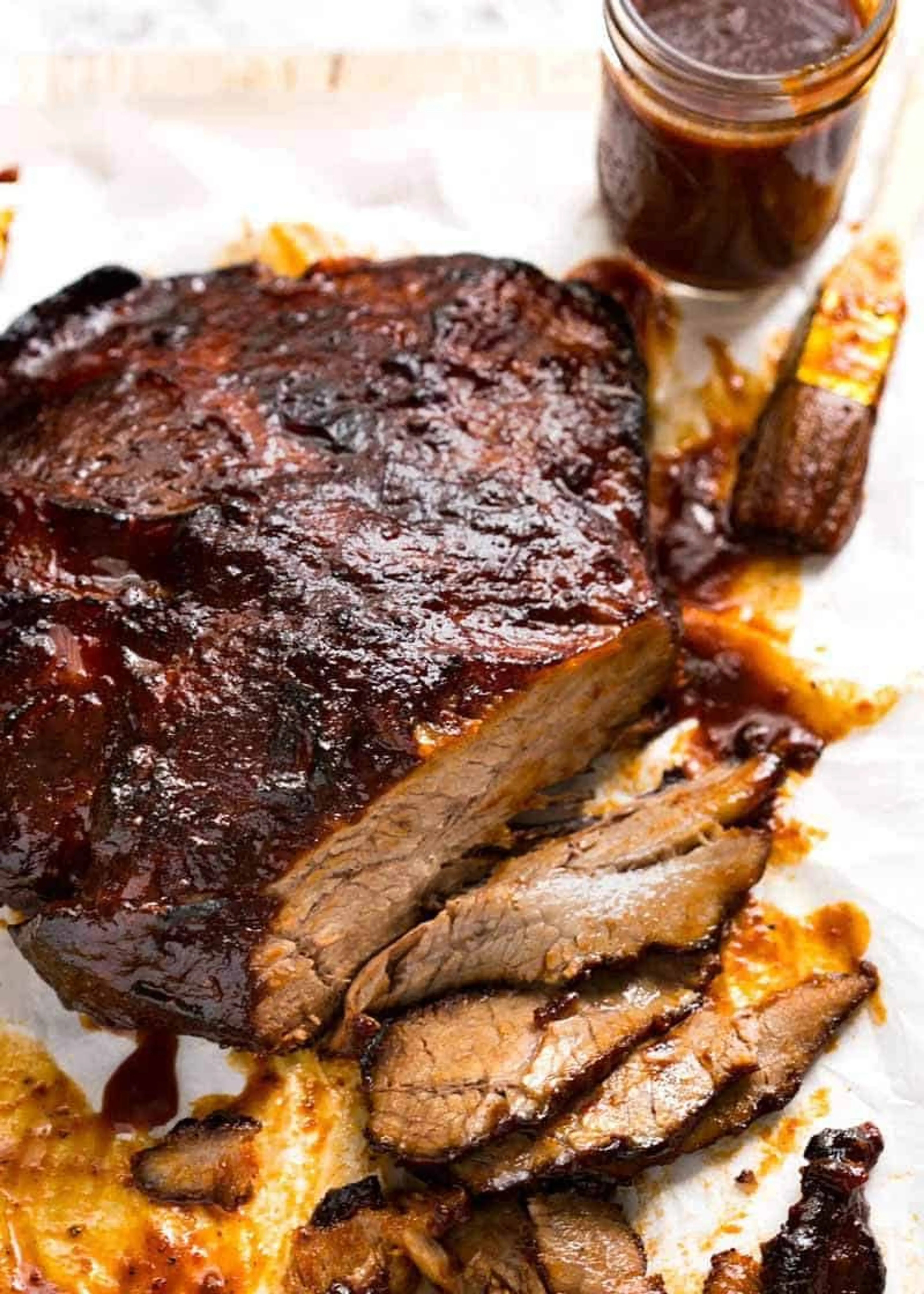Slow Cooker Beef Brisket with BBQ Sauce