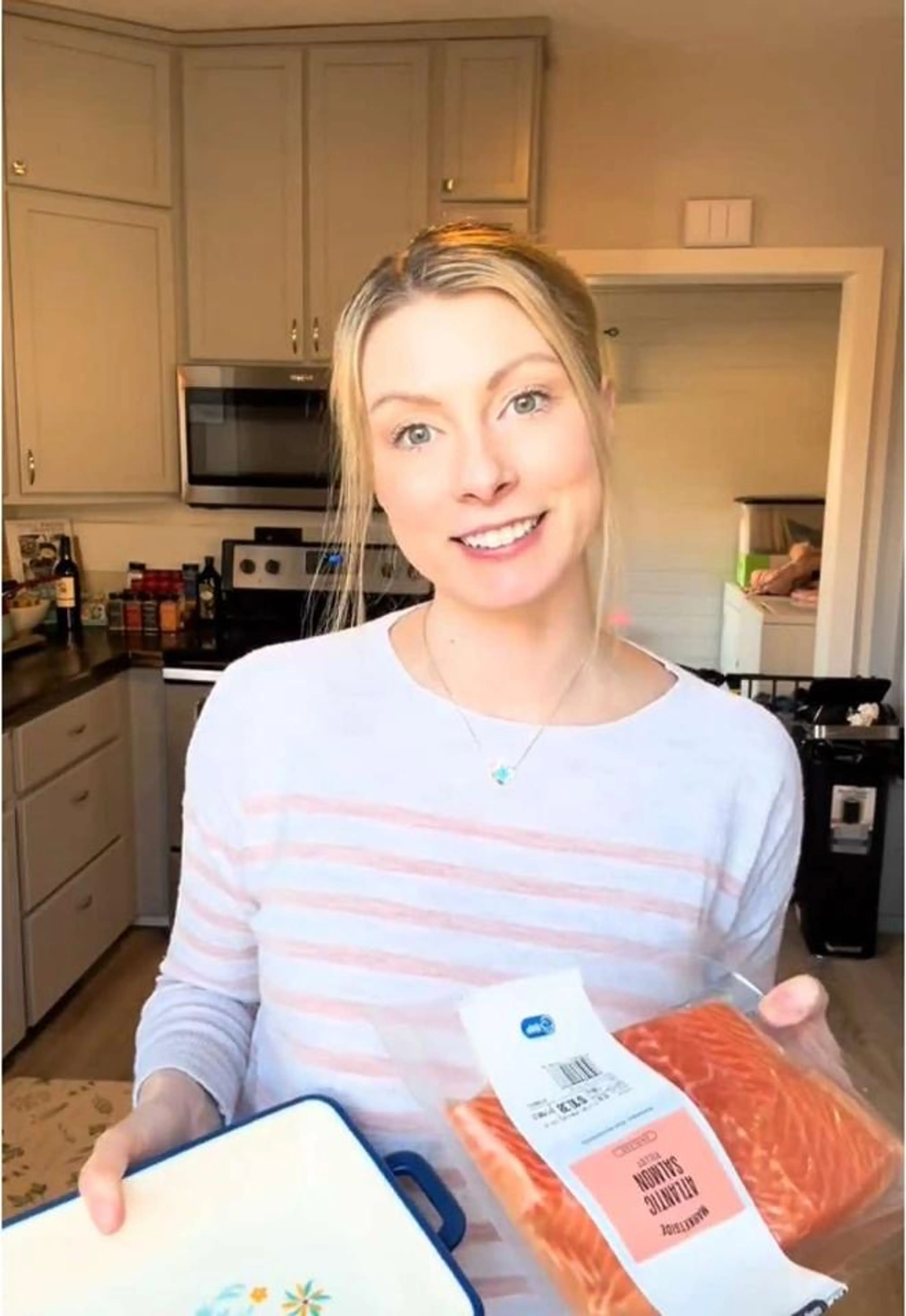 One Pan Baked Boursin Salmon