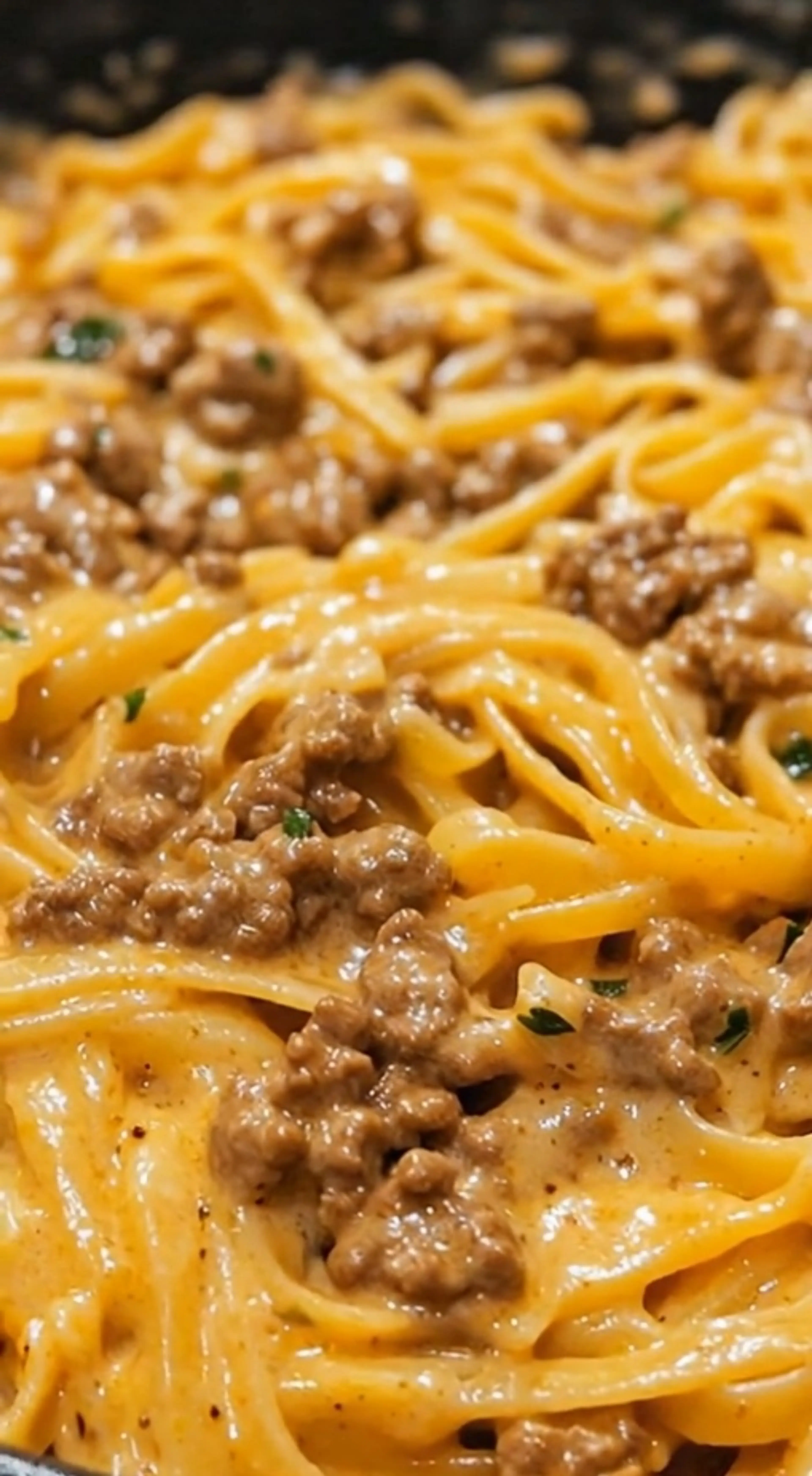 One-pot Creamy Beef & Garlic Butter Pasta