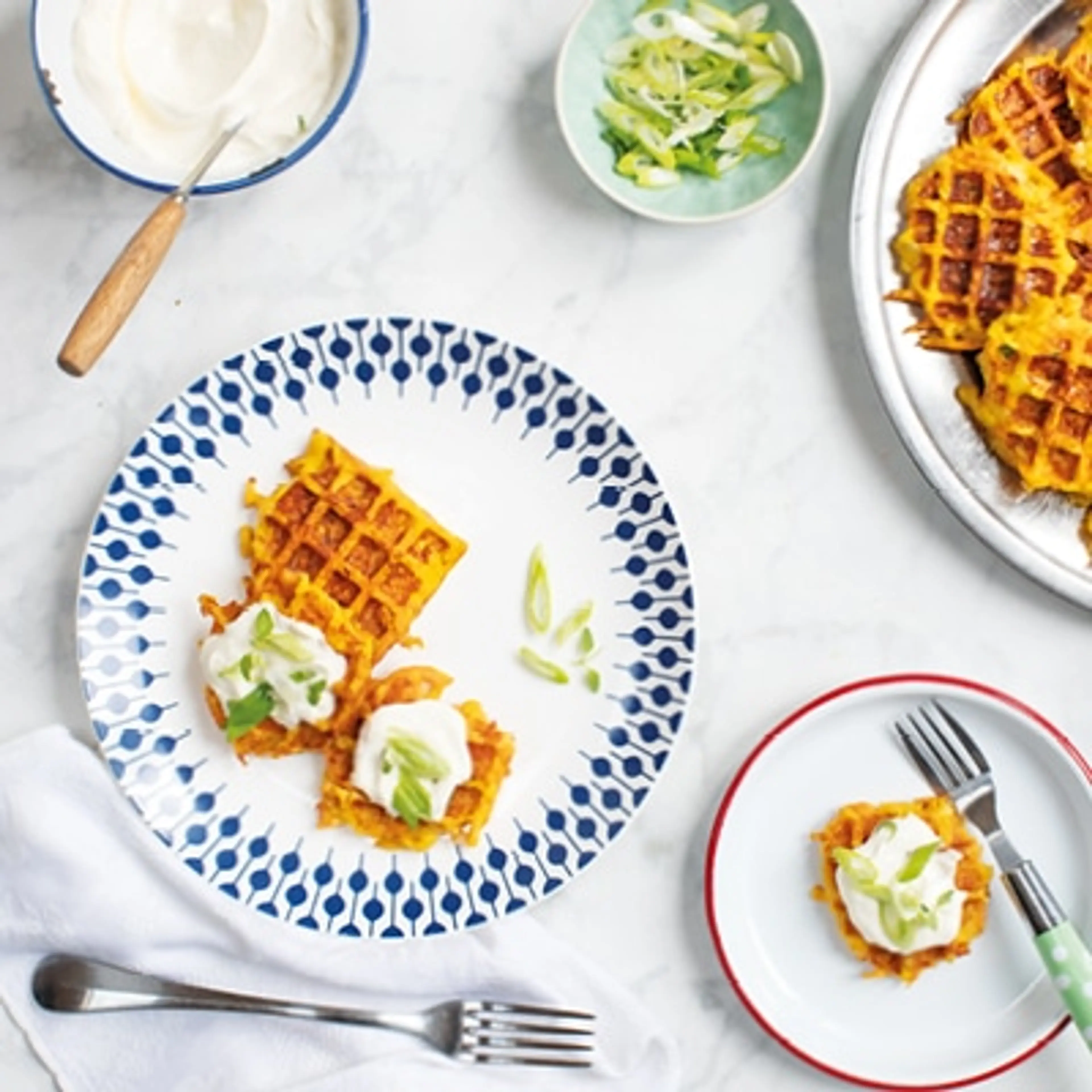 Baby Led Weaning Carrot and Cheese Waffles