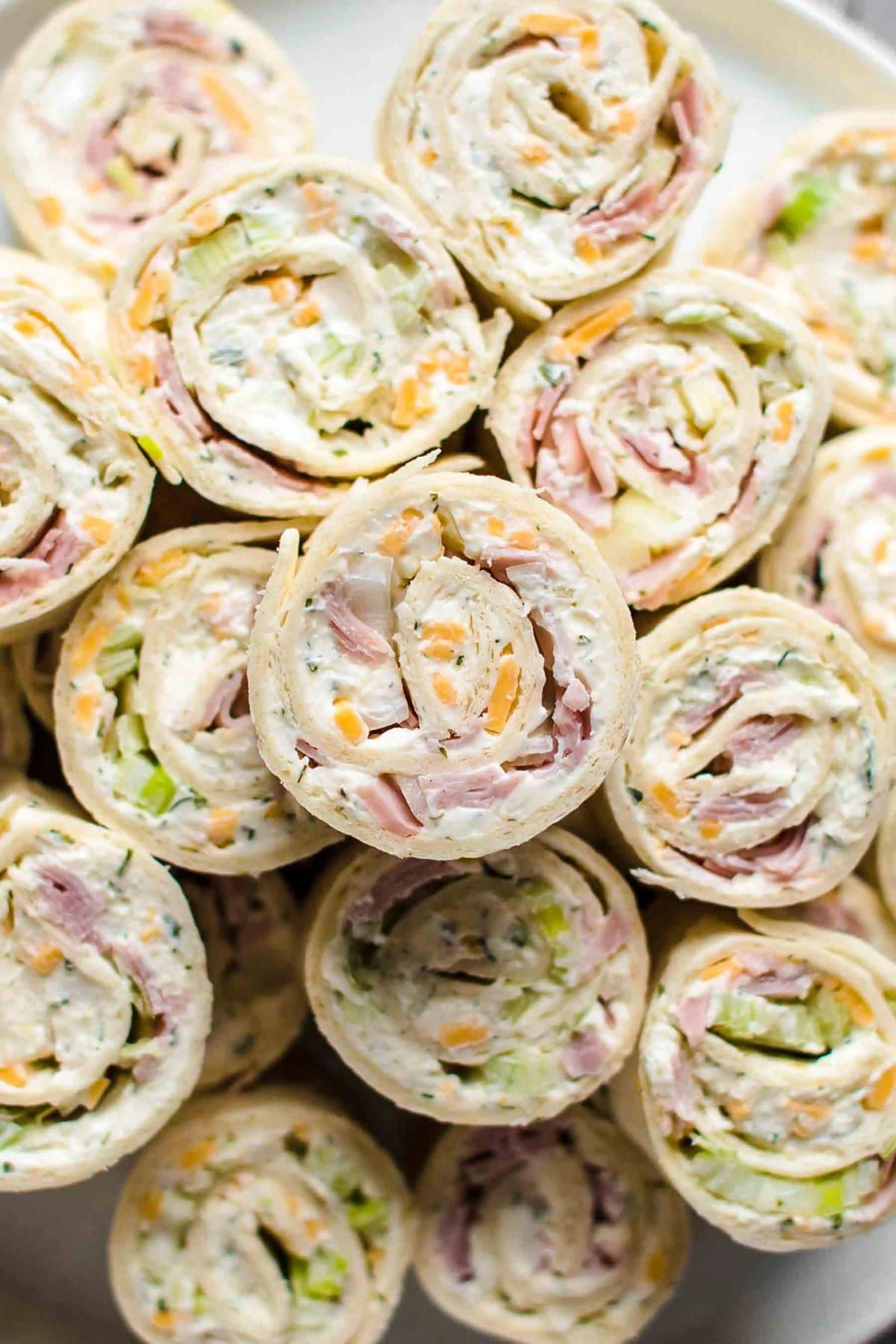 Ham and Cheese Tortilla Roll Ups