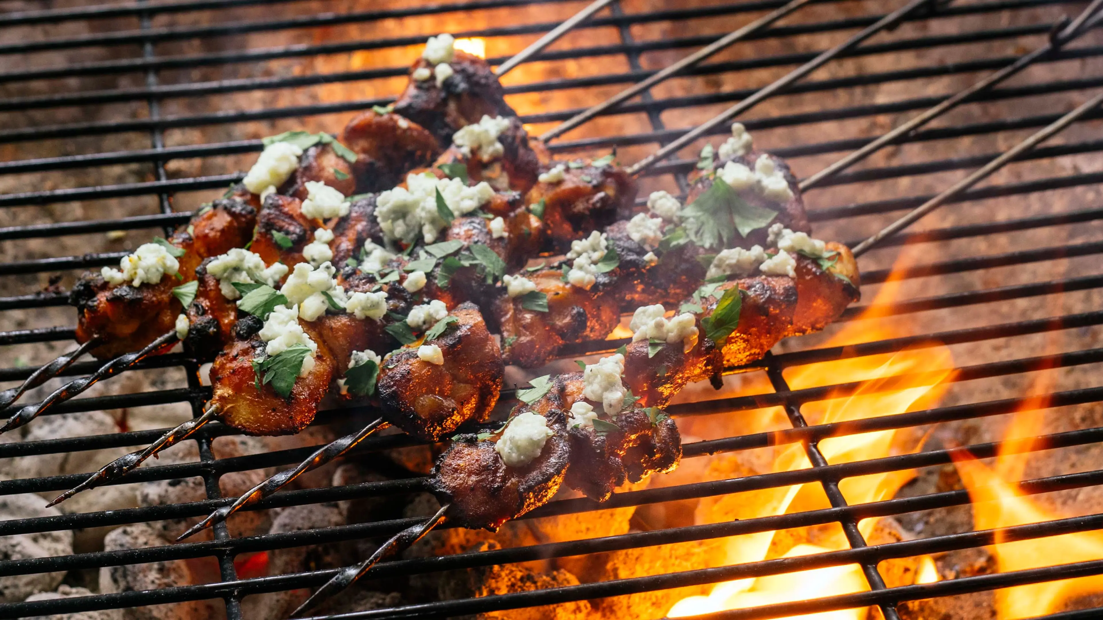 Honey-Sriracha Chicken Skewers