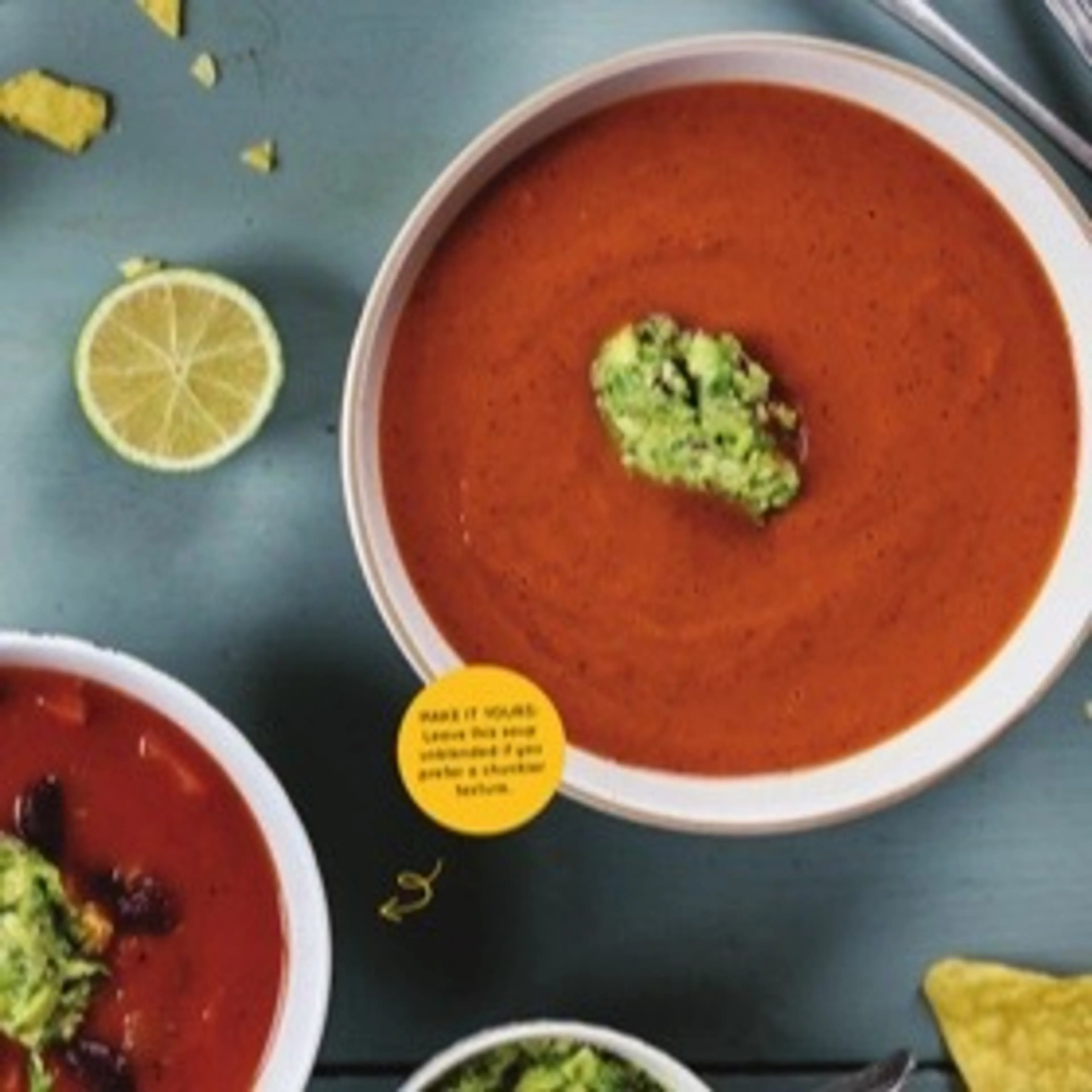 MEXICAN BEAN SOUP WITH AVOCADO SALSA