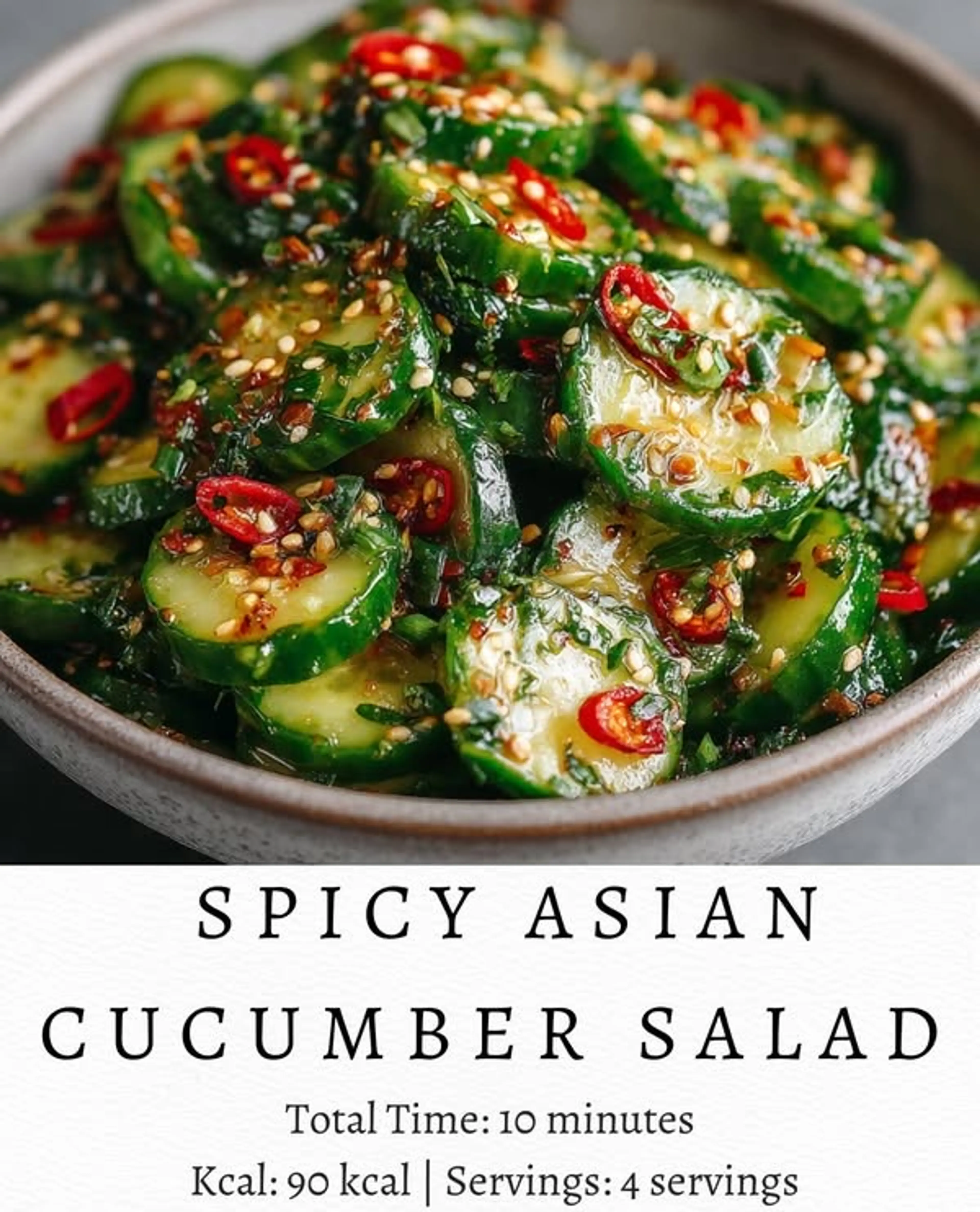 Spicy Asian Cucumber Salad