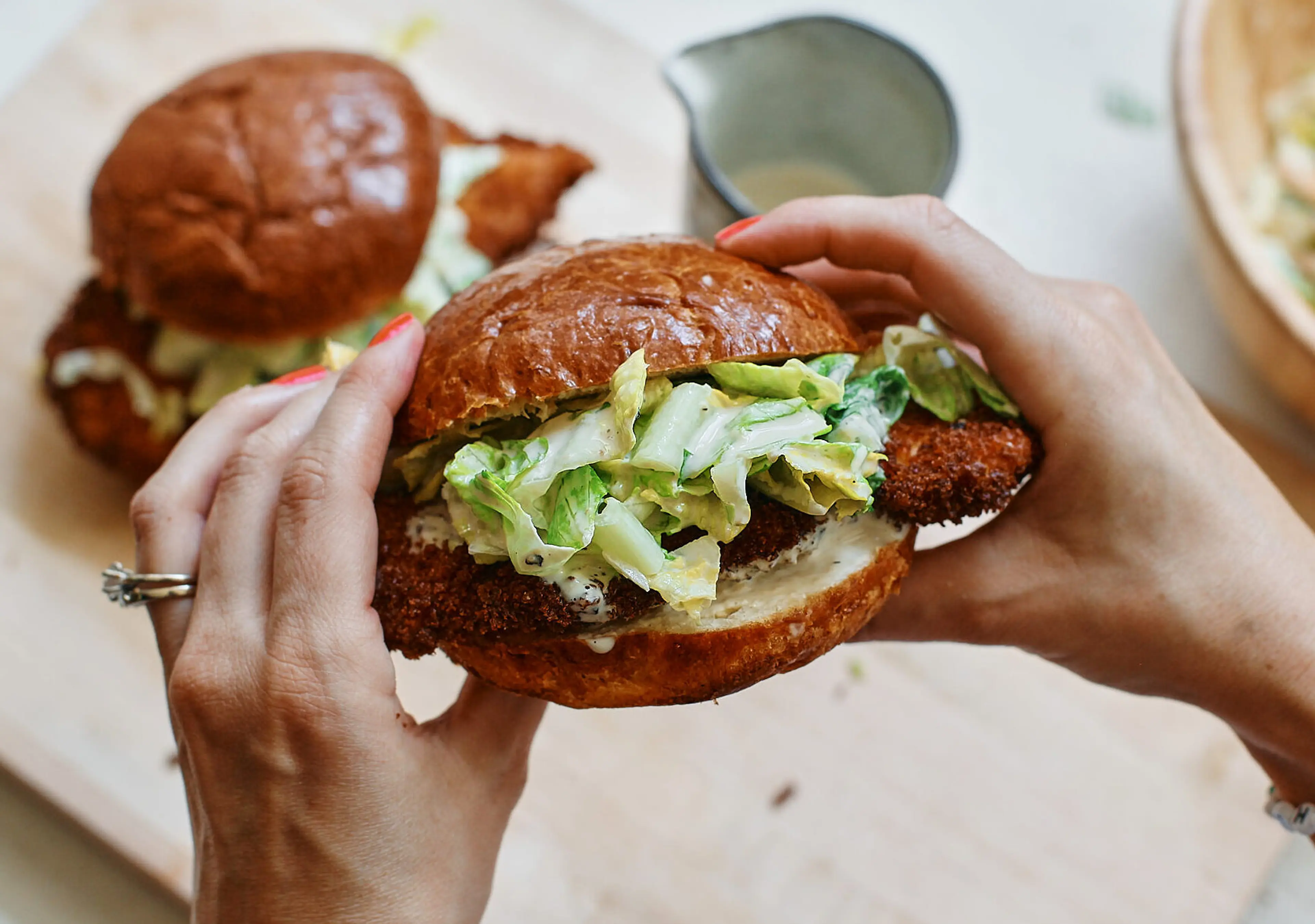 Crispy Chicken Caesar Sandwich