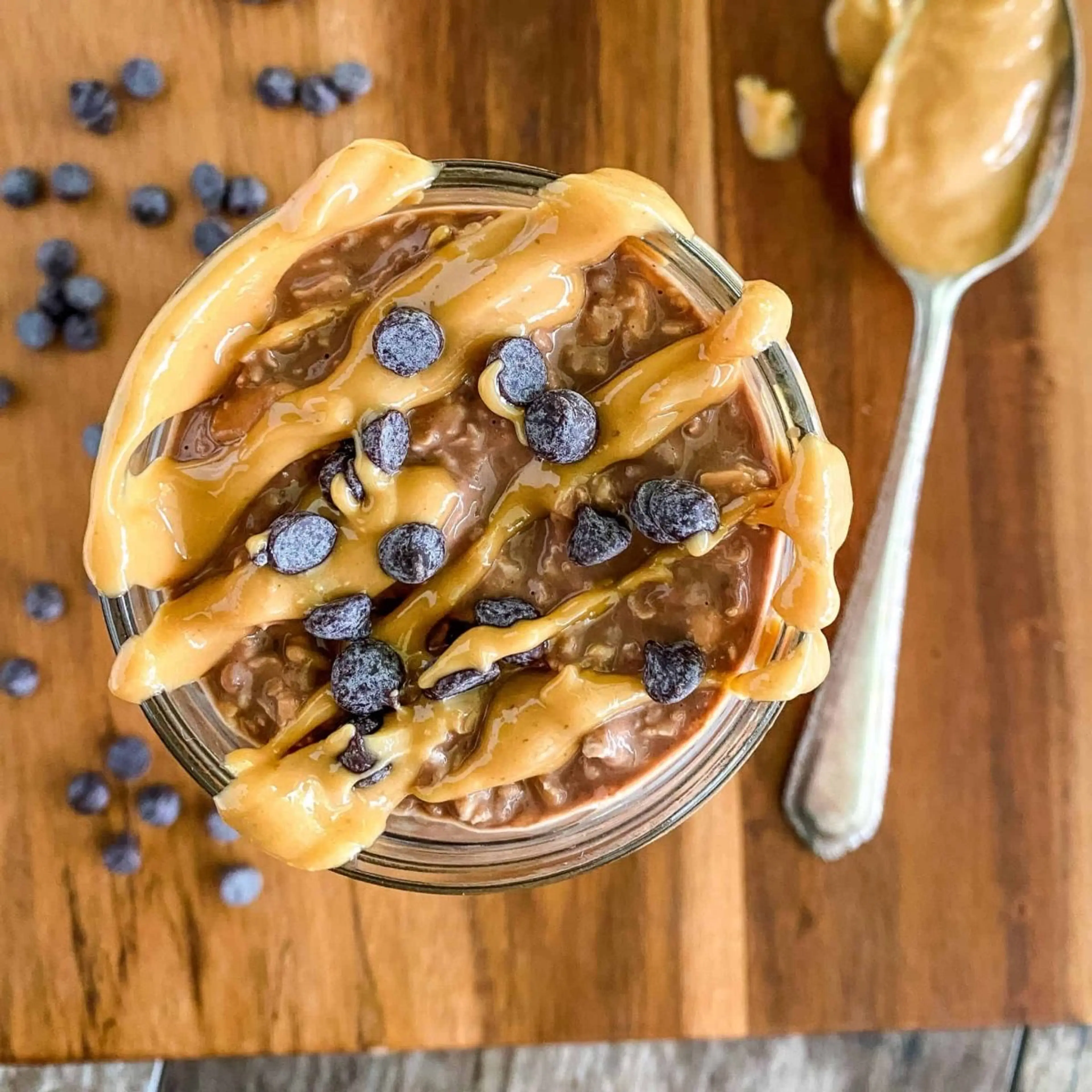 Chocolate Peanut Butter Overnight Oats