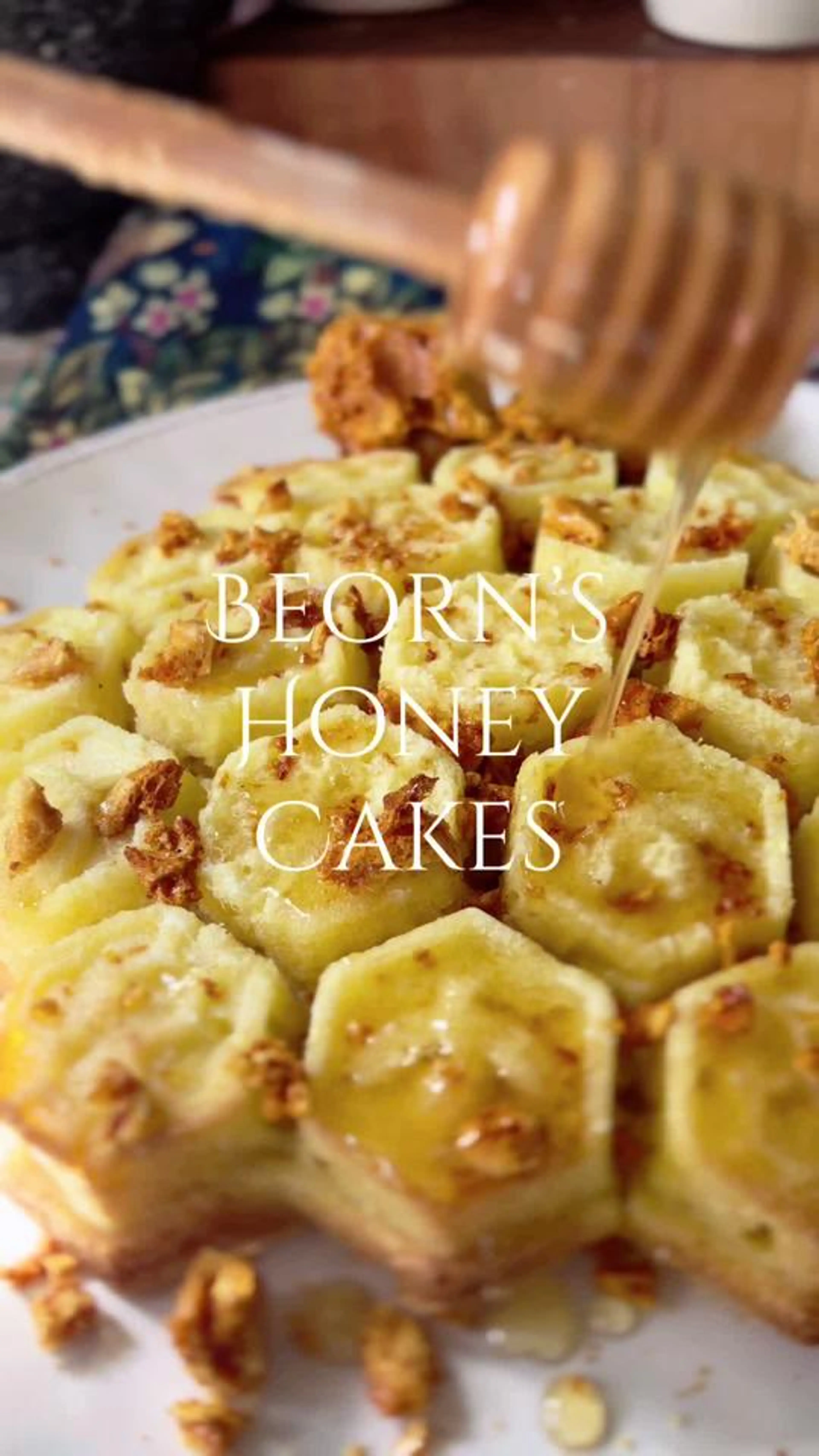 Making Beorn’s Famous Honey Cakes in a Bee Hive Mold—because