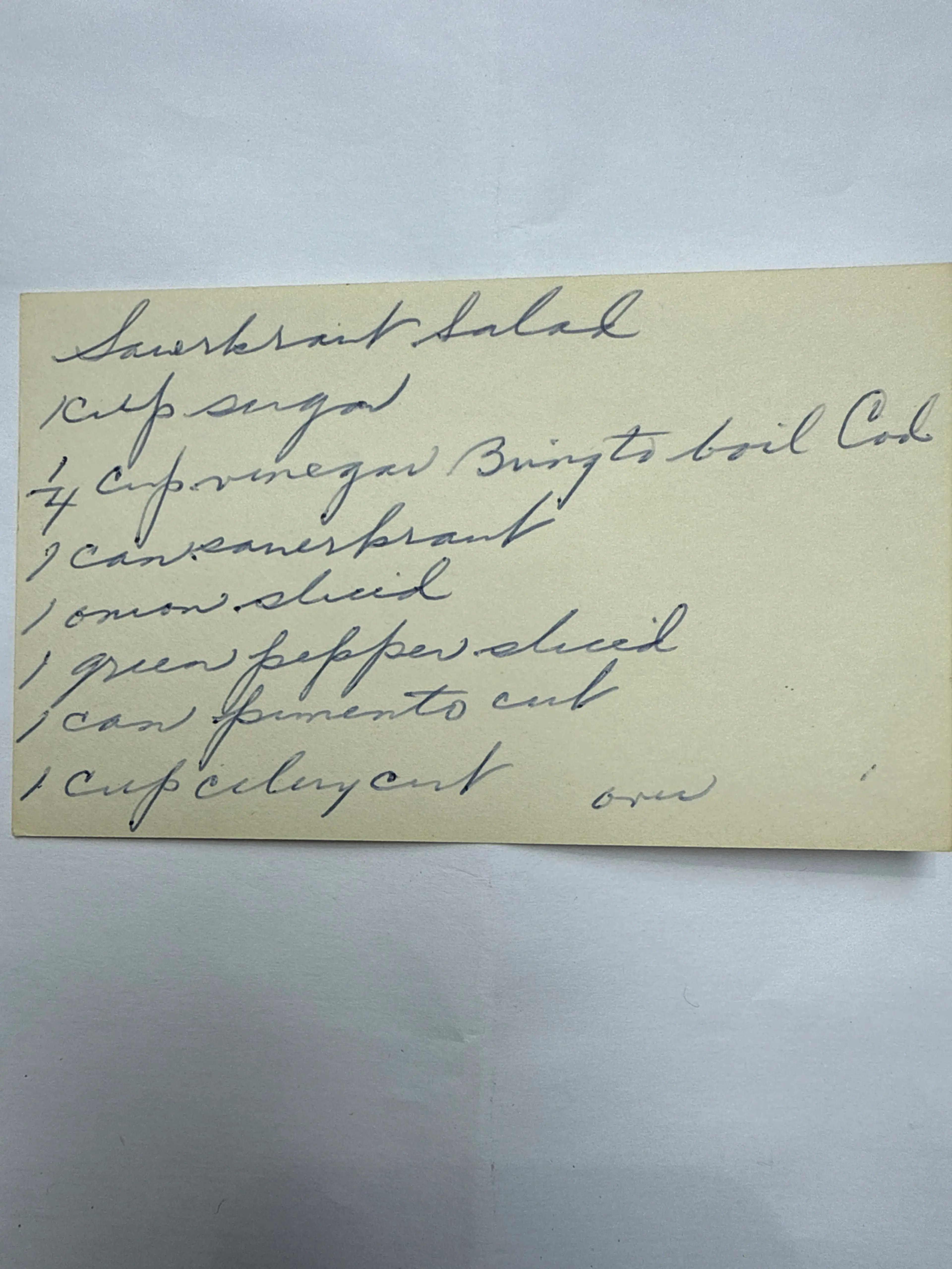 Sauerkraut Salad