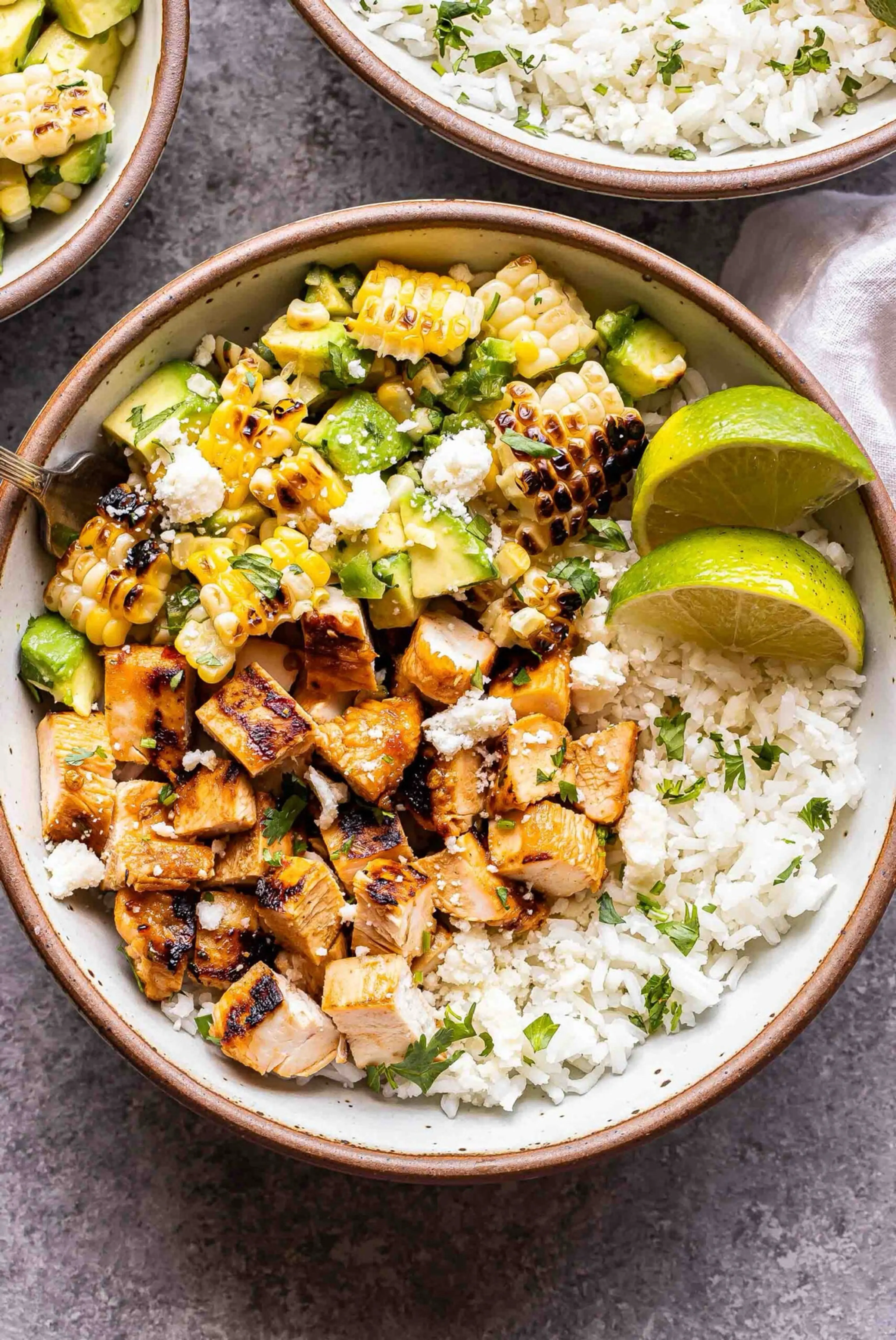 Honey Chipotle Chicken Rice Bowls