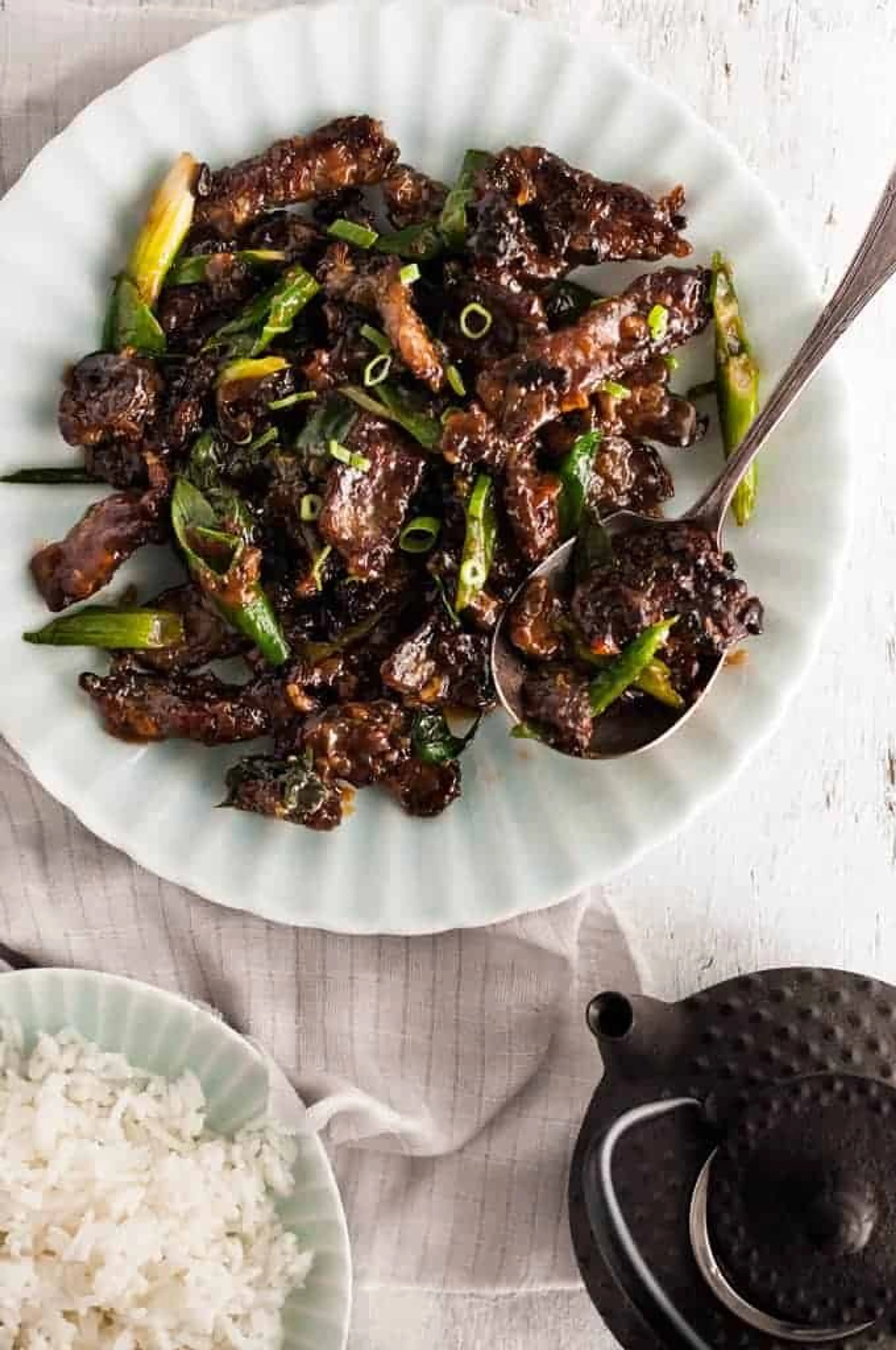 Crispy Sticky Mongolian Beef