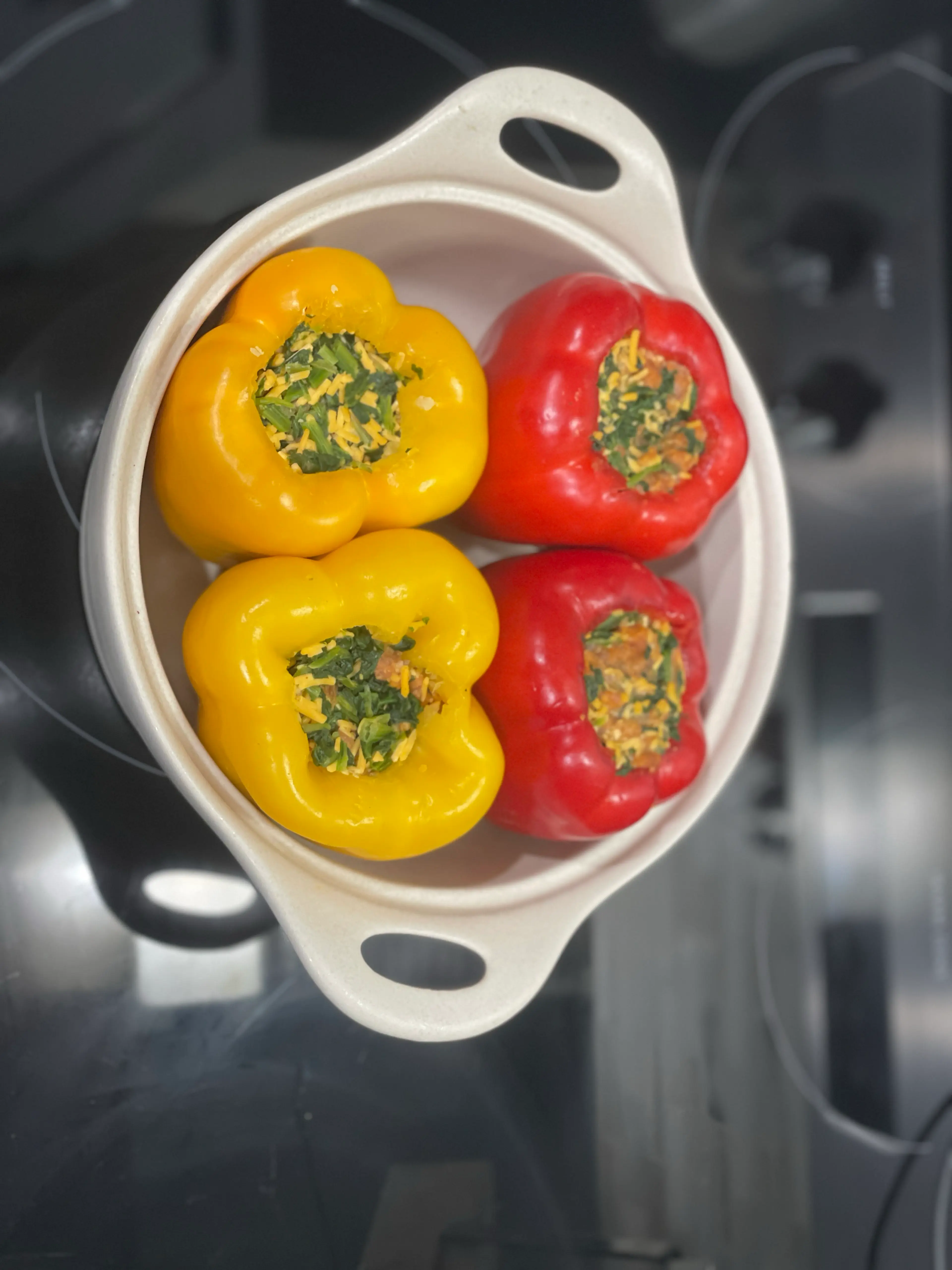 Spinach and Sausage Stuffed Peppers