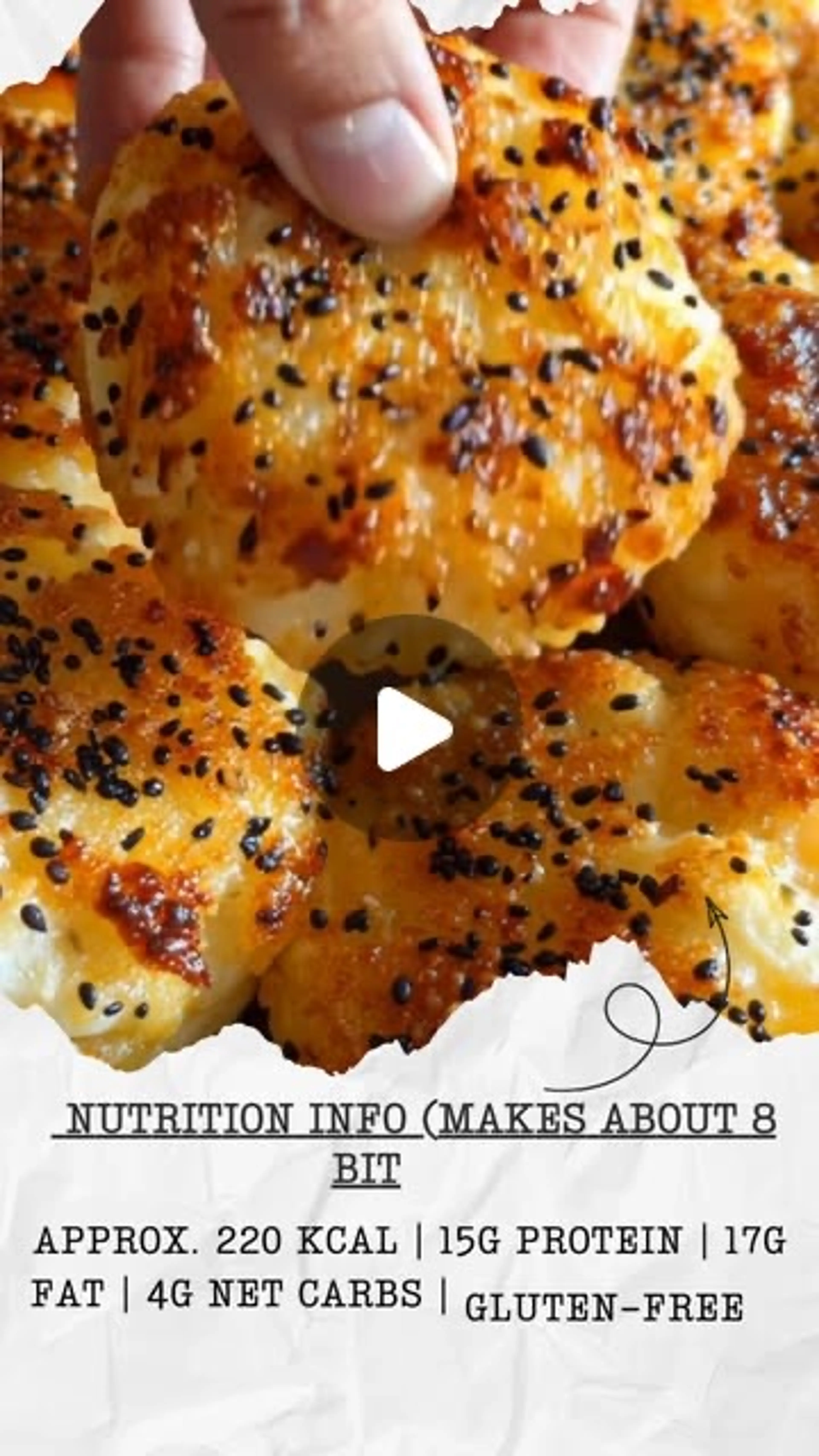 Everything Bagel Cottage Cheese Bites – No Dough Needed