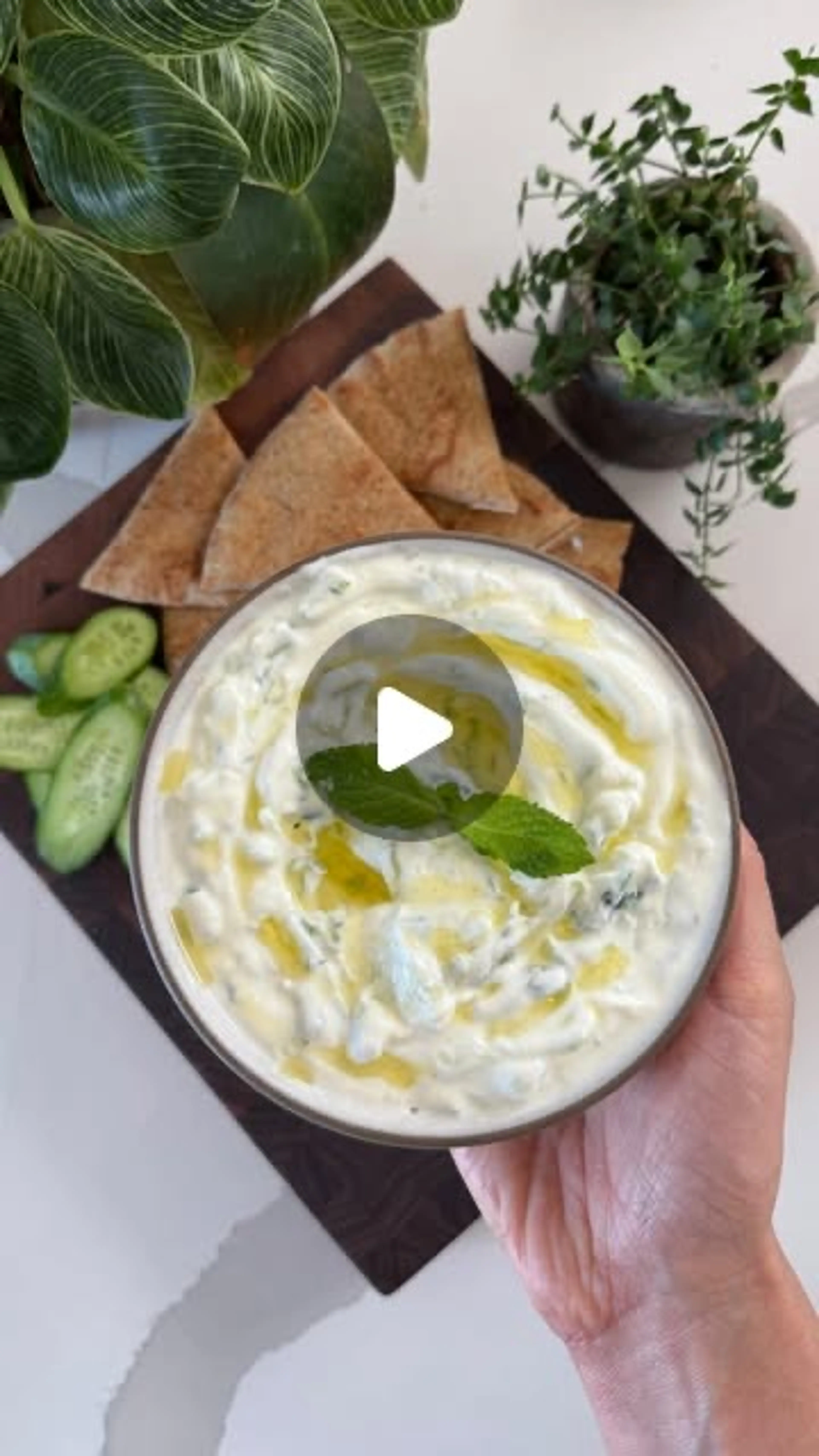 Tzatziki with Warm Grilled Pita