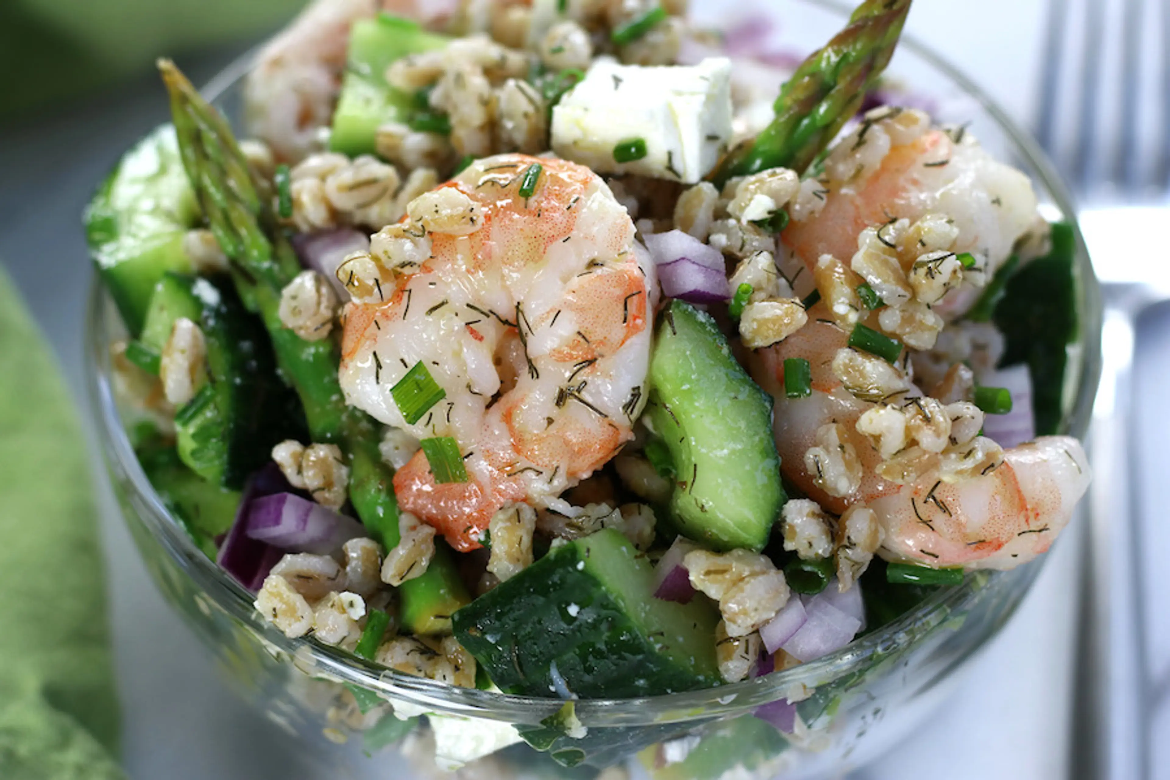 Shrimp and Farro Salad