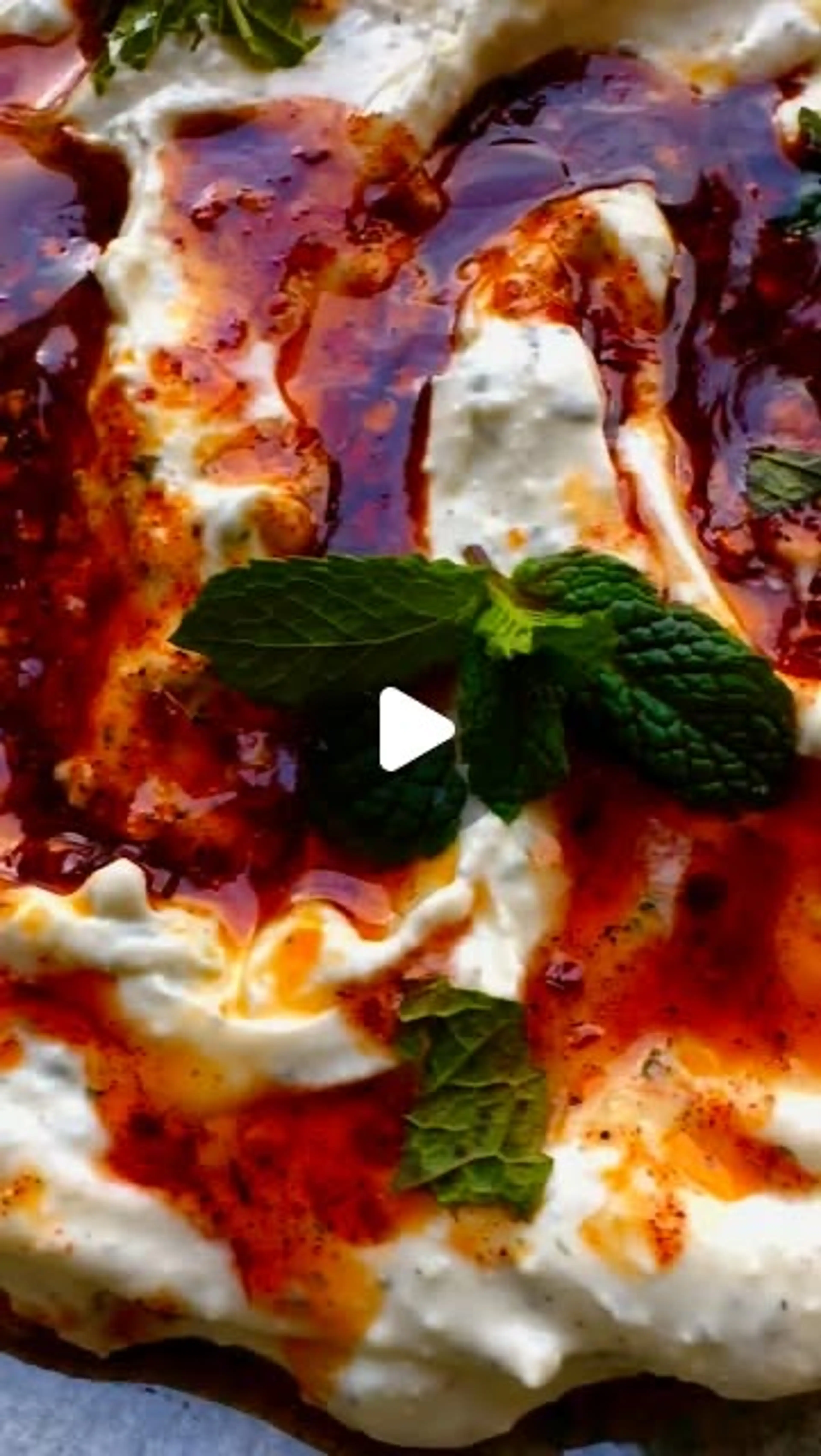 Whipped Cream Cheese Feta Dip with Spicy Honey