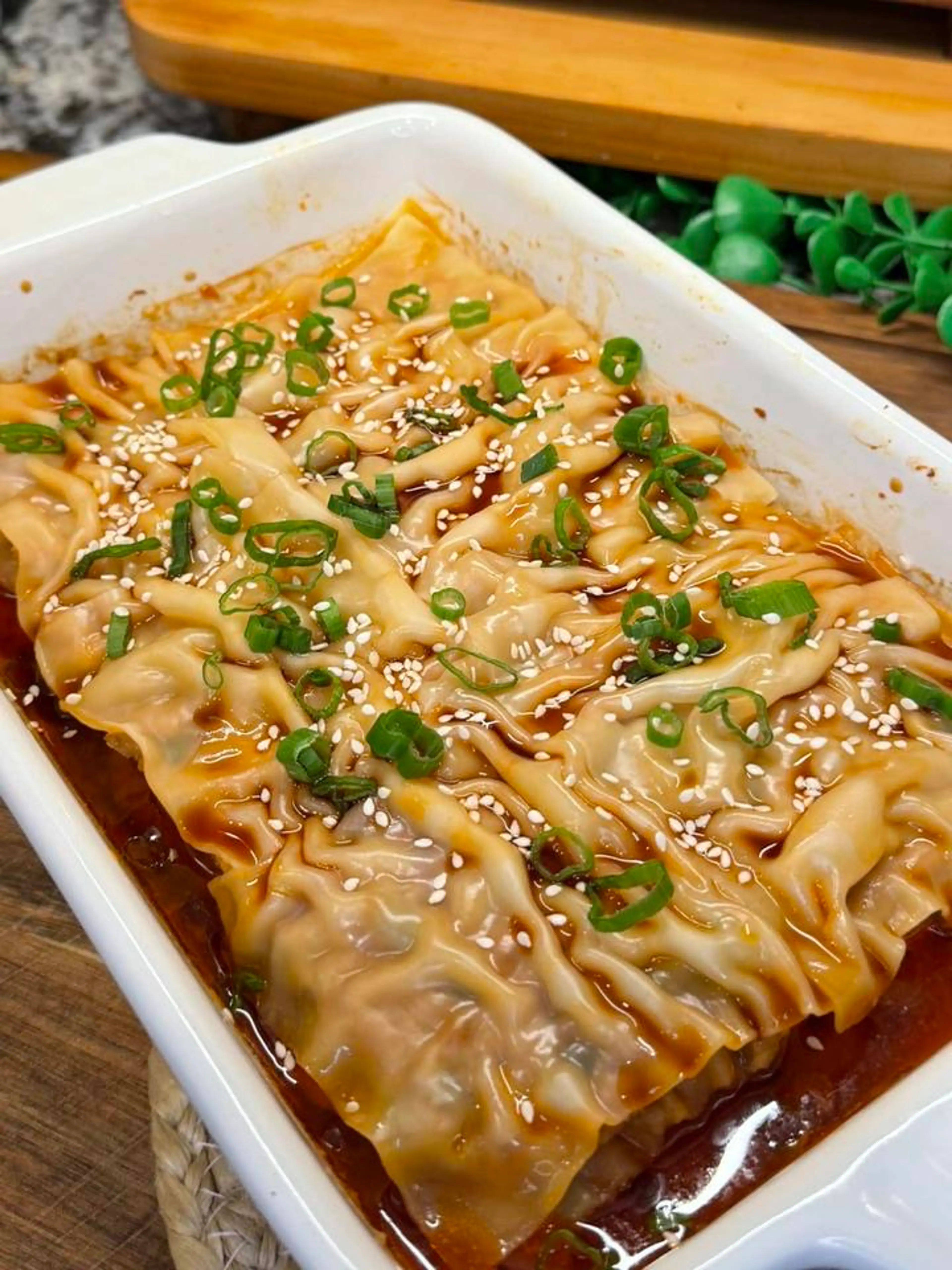 Can Confirm That the Viral Dumpling Lasagna Is Worth the Hyp