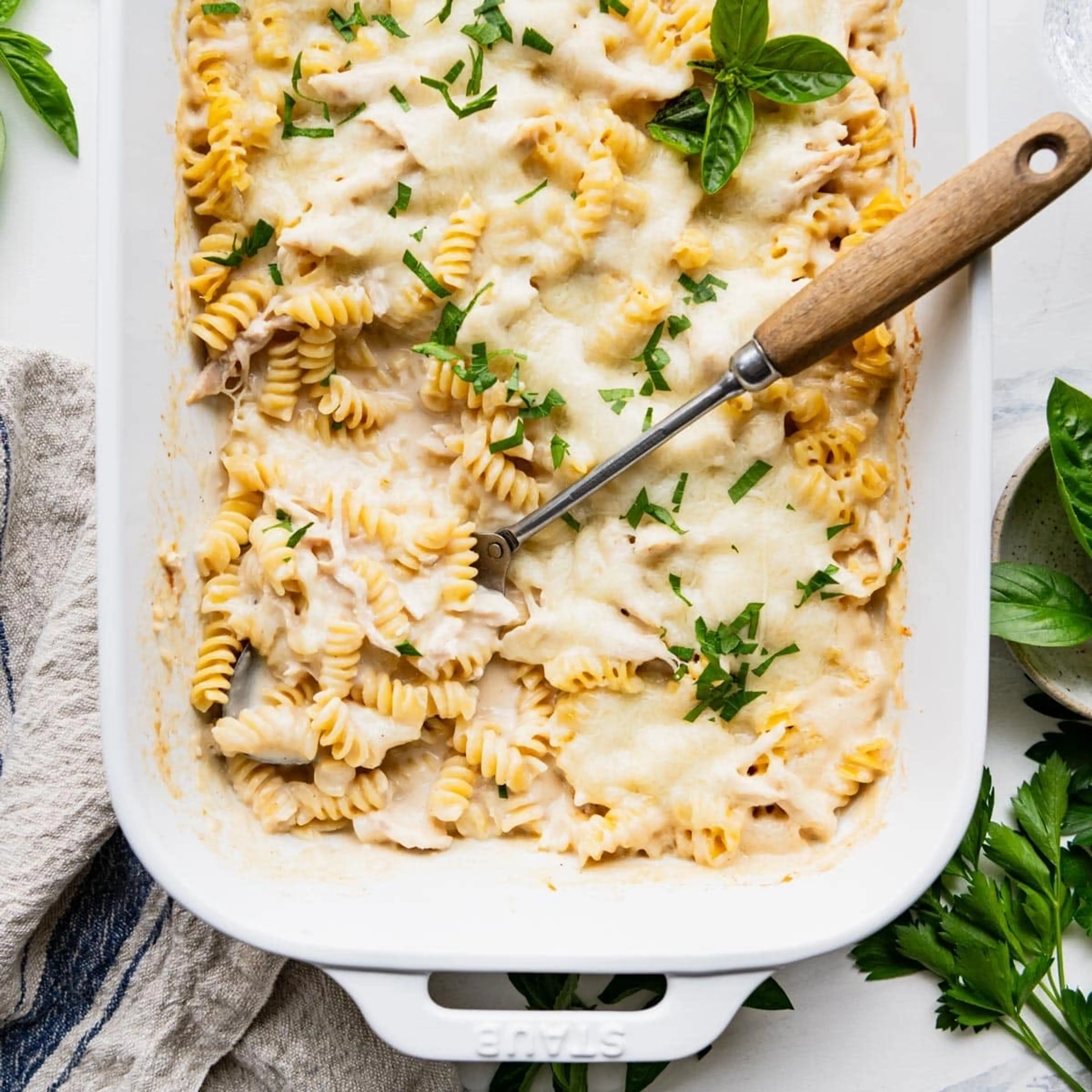Chicken Alfredo Casserole