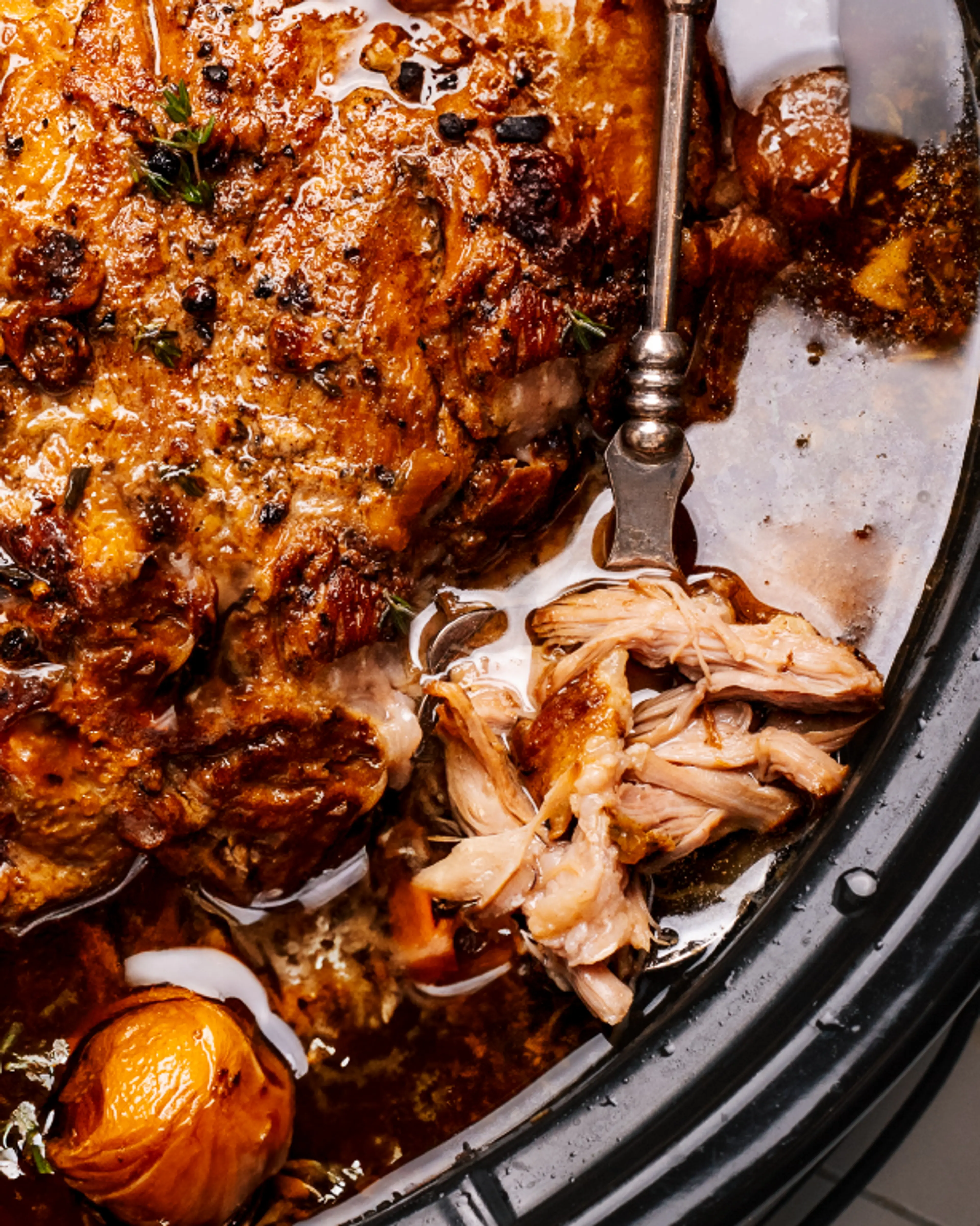 Slow Cooker Pork Shoulder (Crockpot Recipe - Fall-Apart Tend