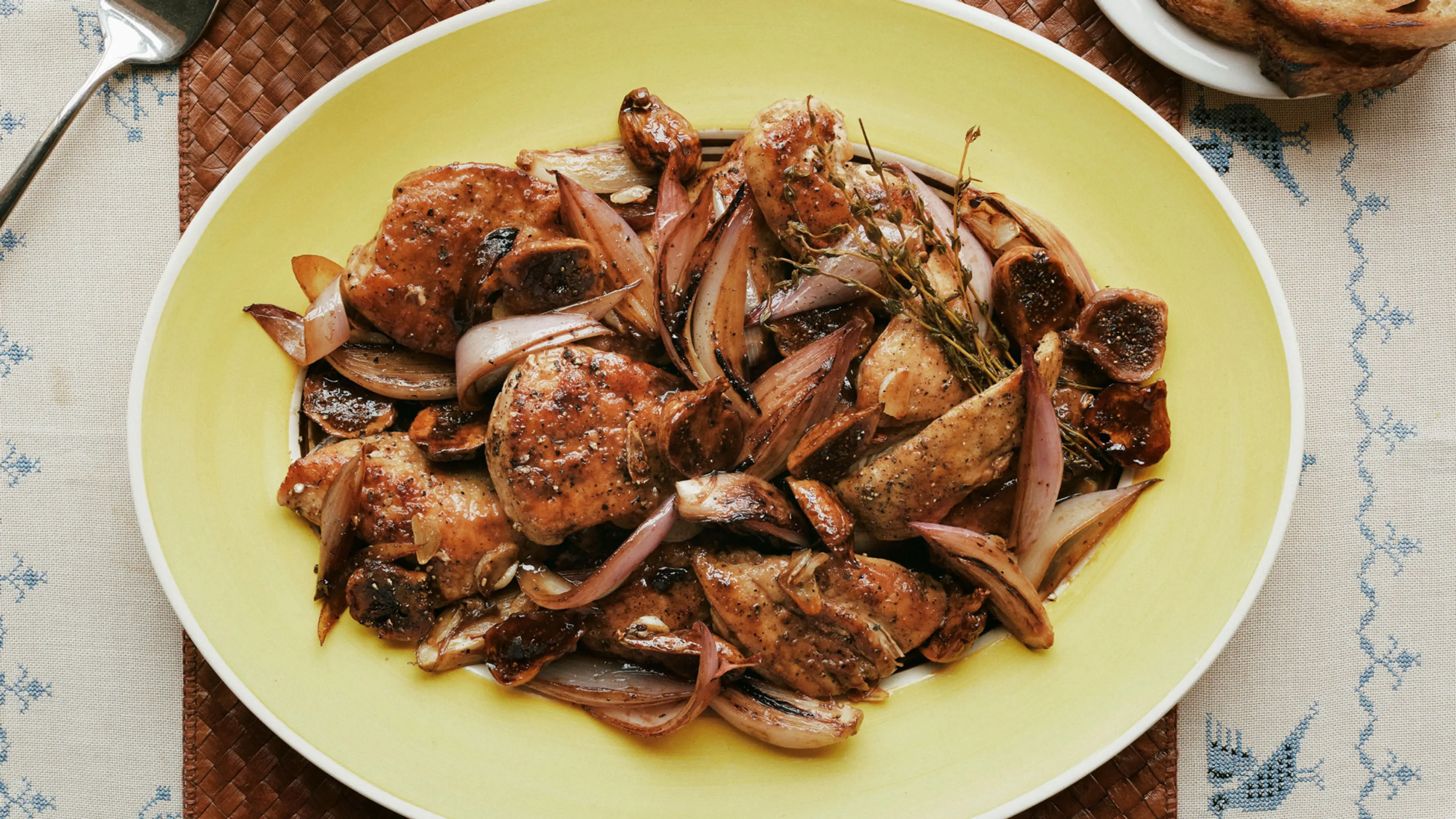 Vinegar Chicken With Figs