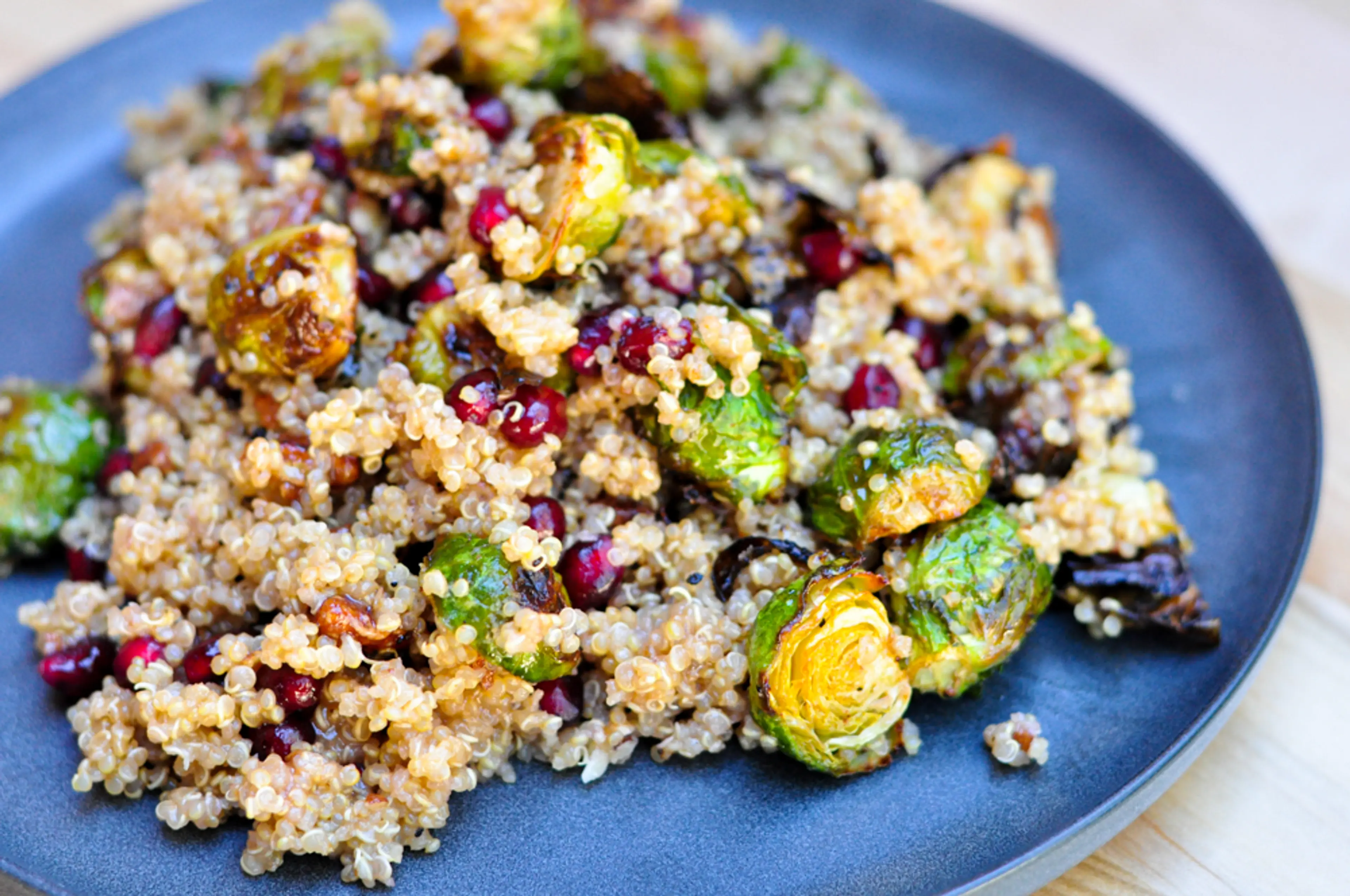 Winter Quinoa & Brussel Sprout Salad