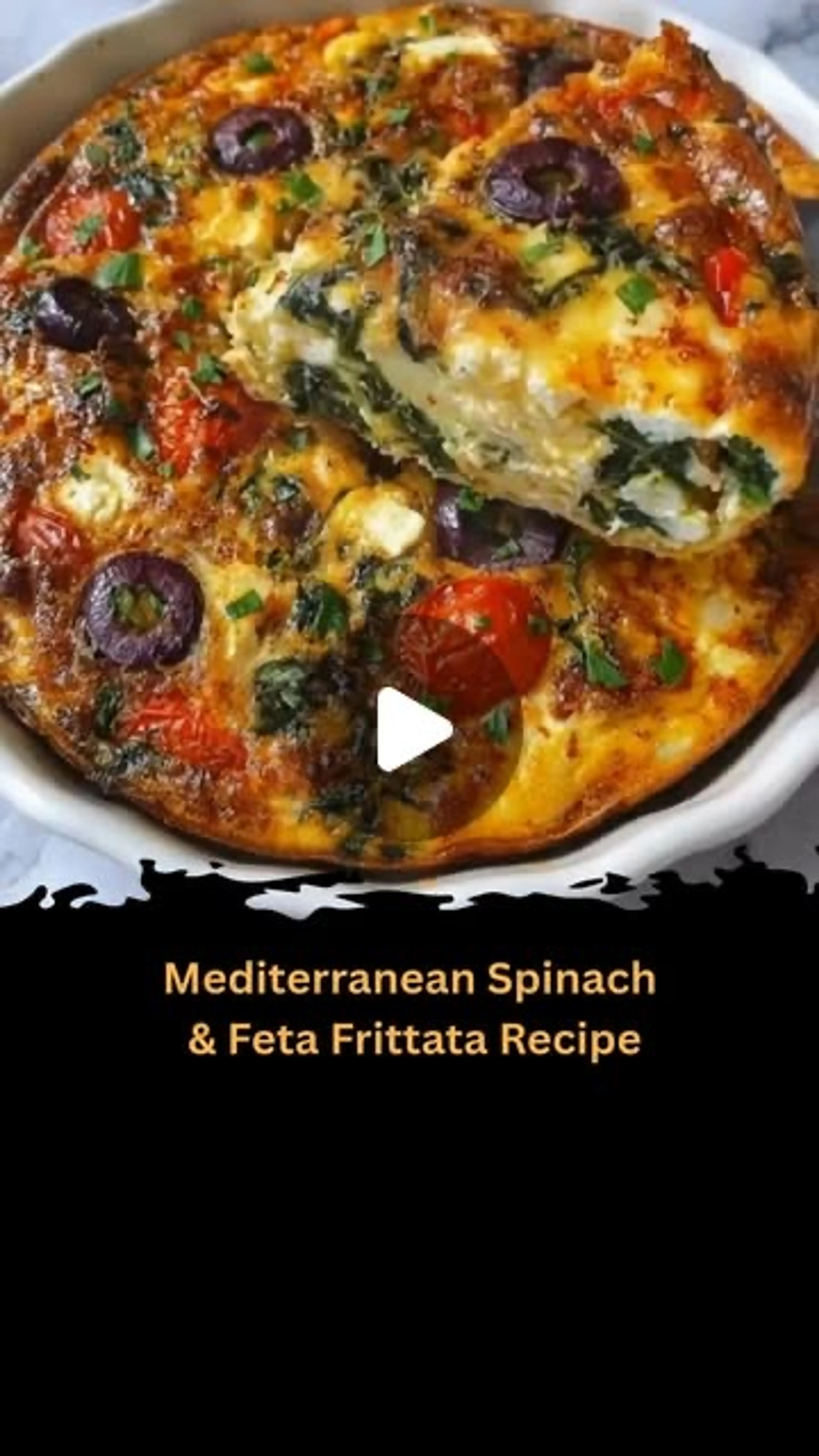 Mediterranean Spinach & Feta Frittata