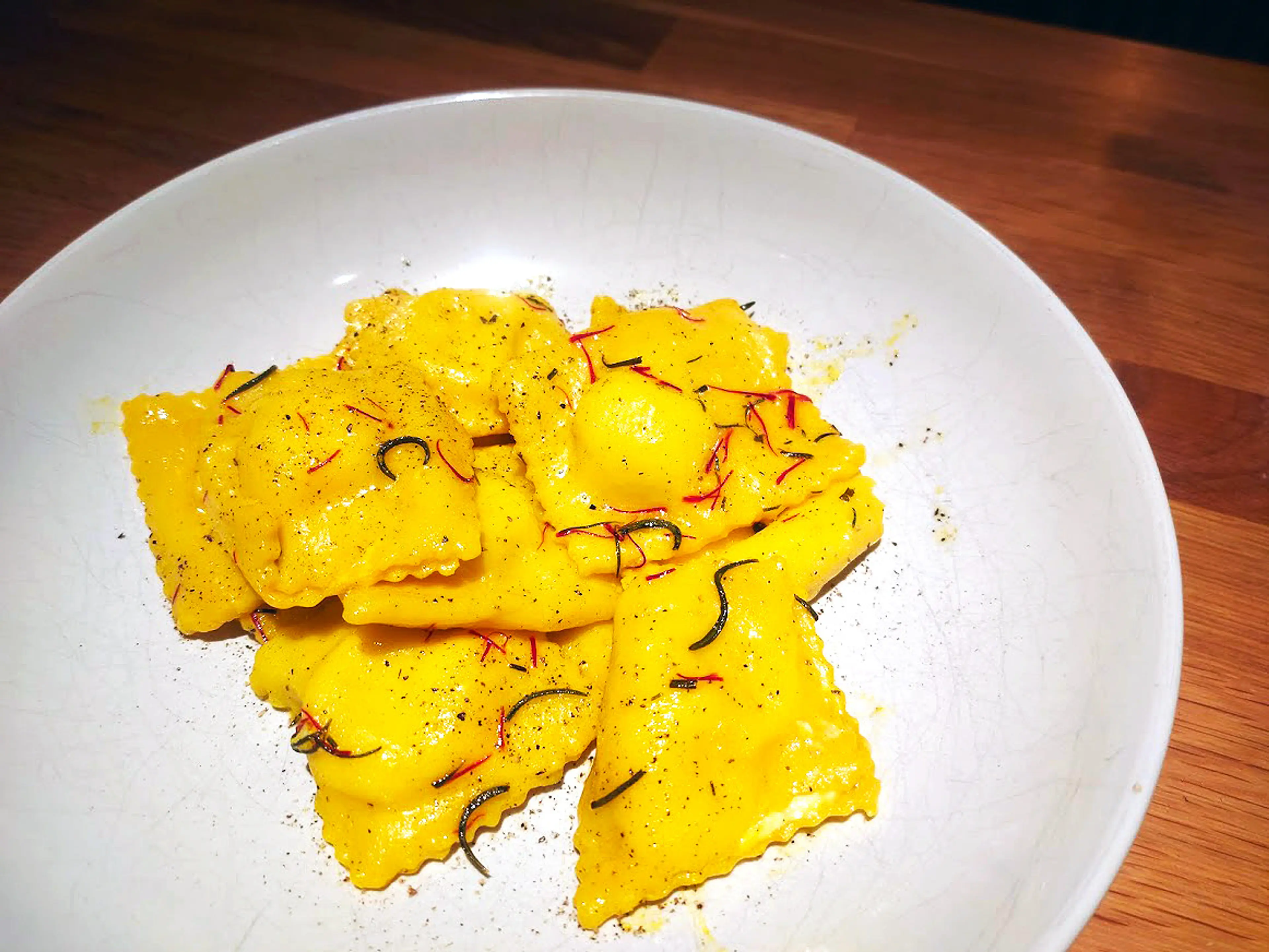 Ravioli med getost och citron