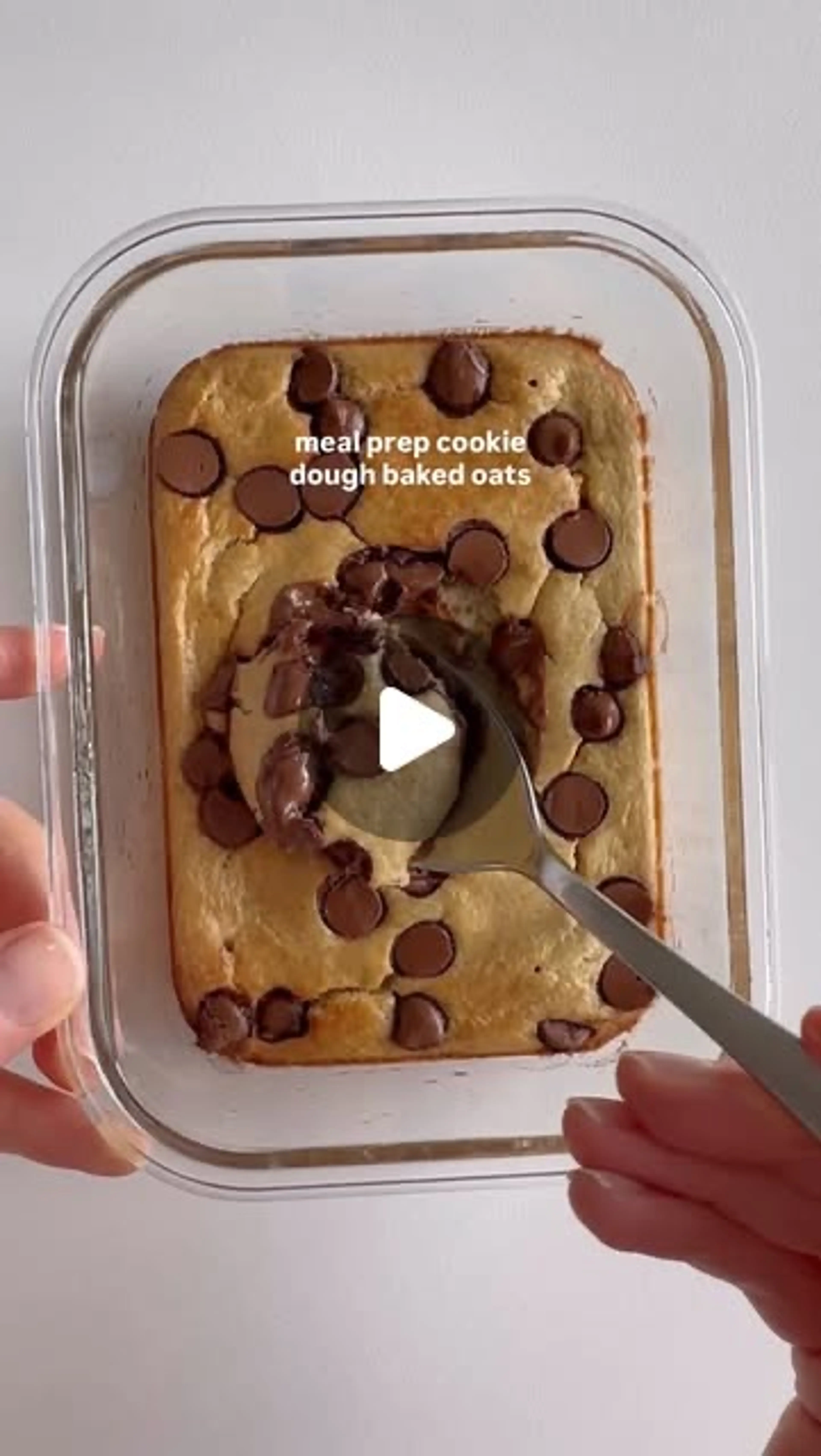 These Single Serve Cookie Dough Baked Oats Are So Good. They