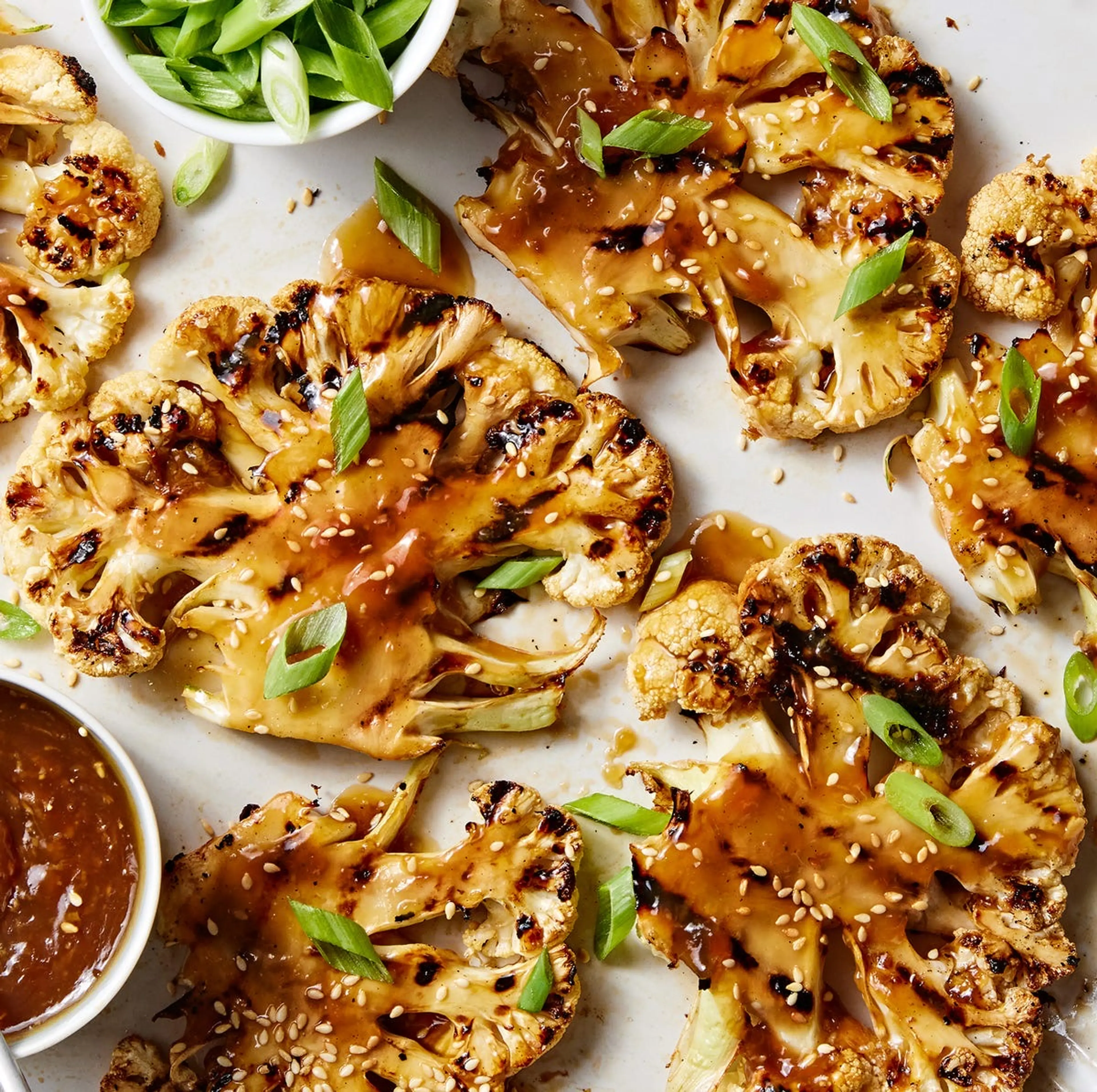 Grilled Teriyaki Cauliflower Steaks