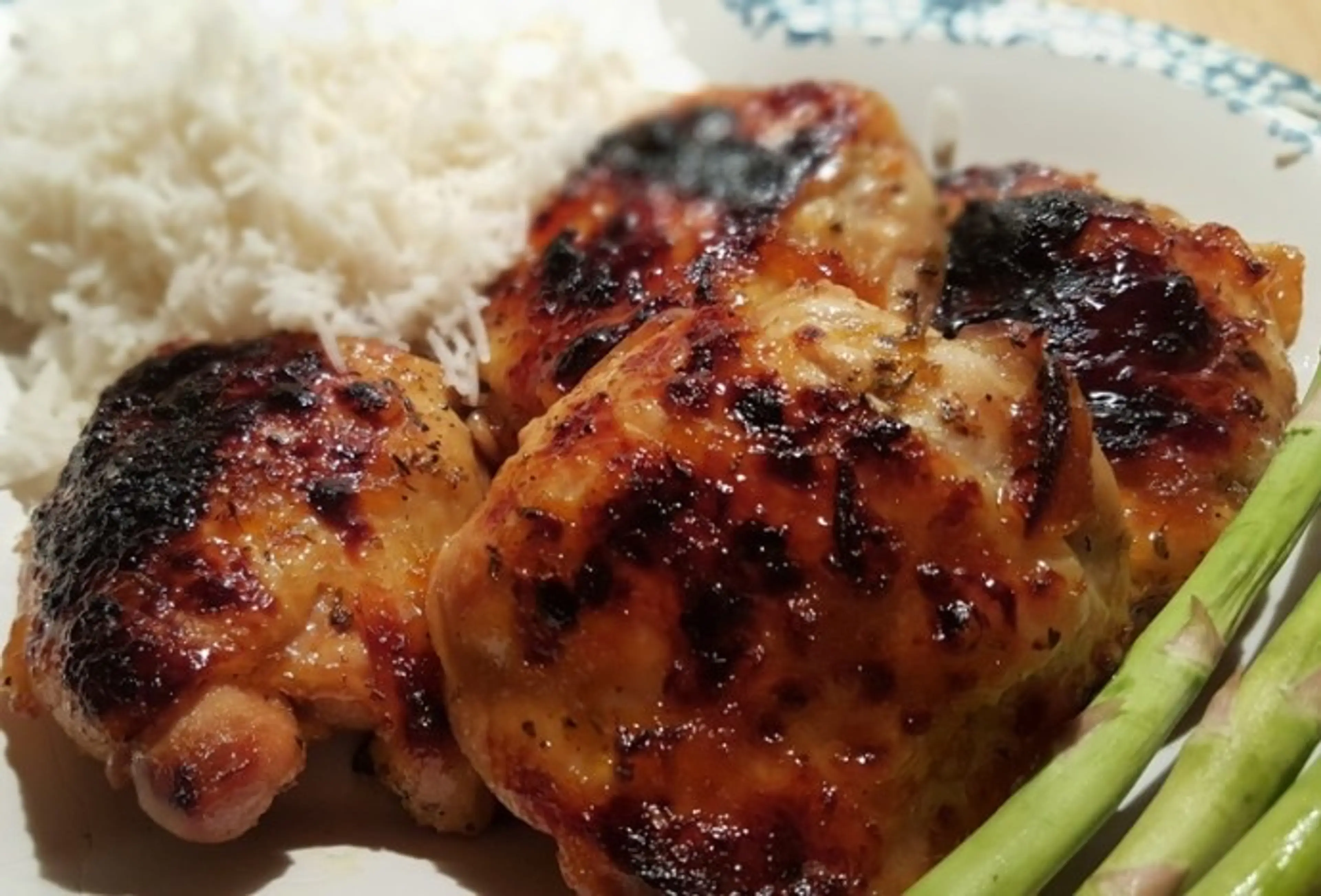 Pressure Cooker Apricot Glazed Herb Chicken Thighs